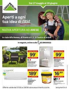 Anteprima del volantino Leroy Merlin - Nuova apertura Leroy Merlin ad Arese! valido a partire dal 27.05.2026