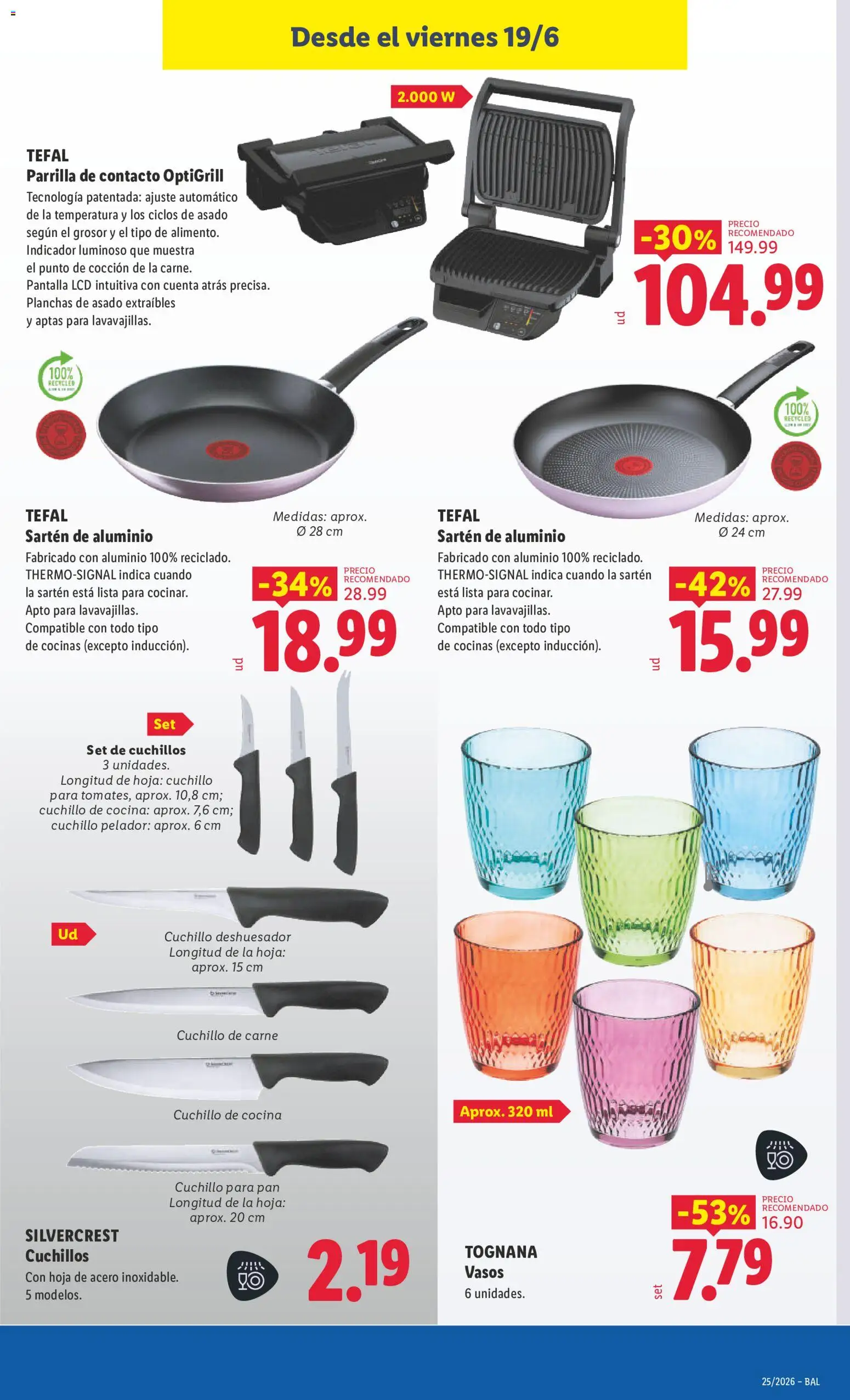 Lidl folleto de bazar Baleares │ válido desde el 15.06.2026 | Página: 21 | Productos: Pan, Vasos, Cocina, Parrilla