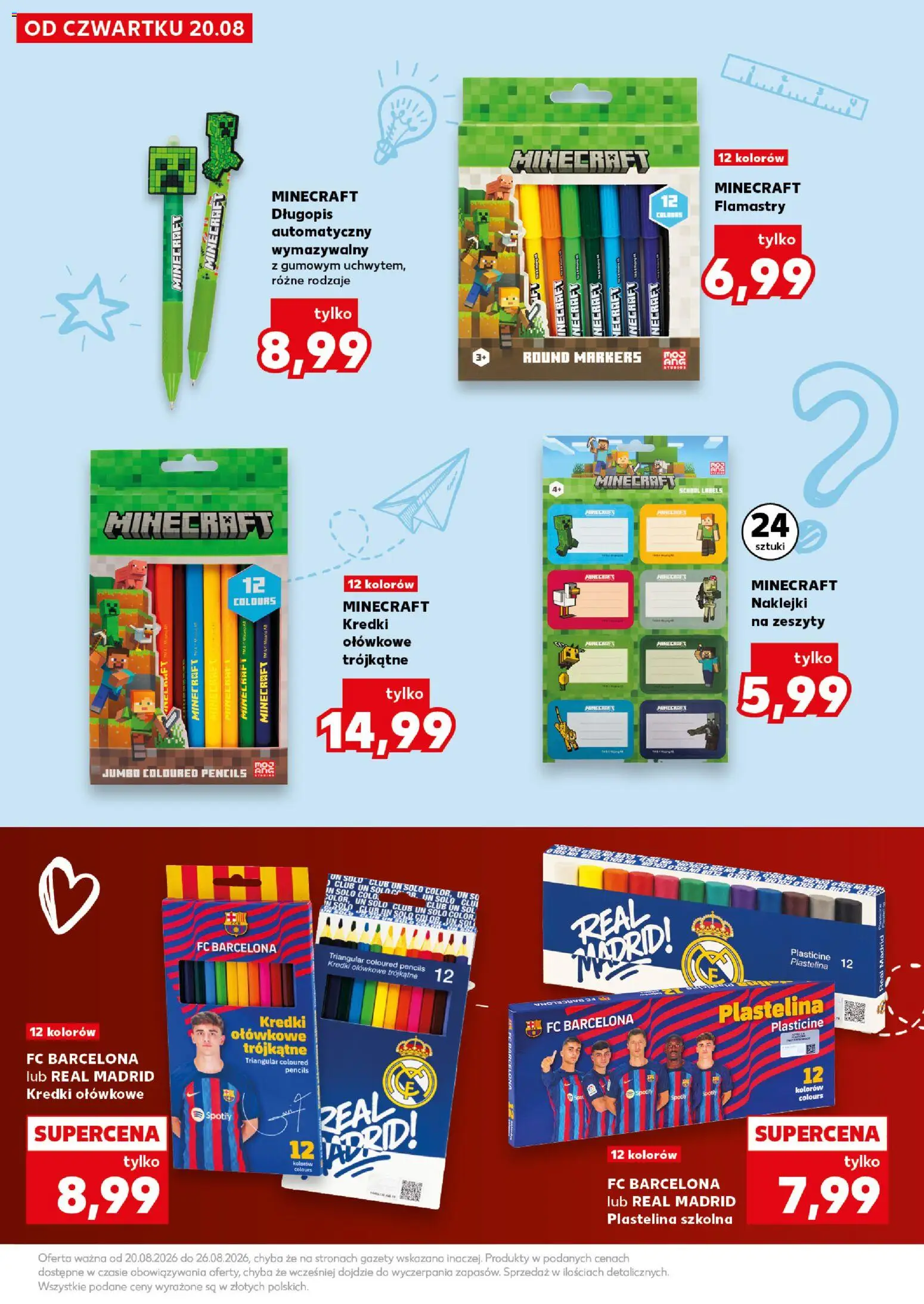 Kaufland Polsko leták - Nowy rok szkolny od 20.08.2026 | Strana: 19 | Produkty: Plastelína