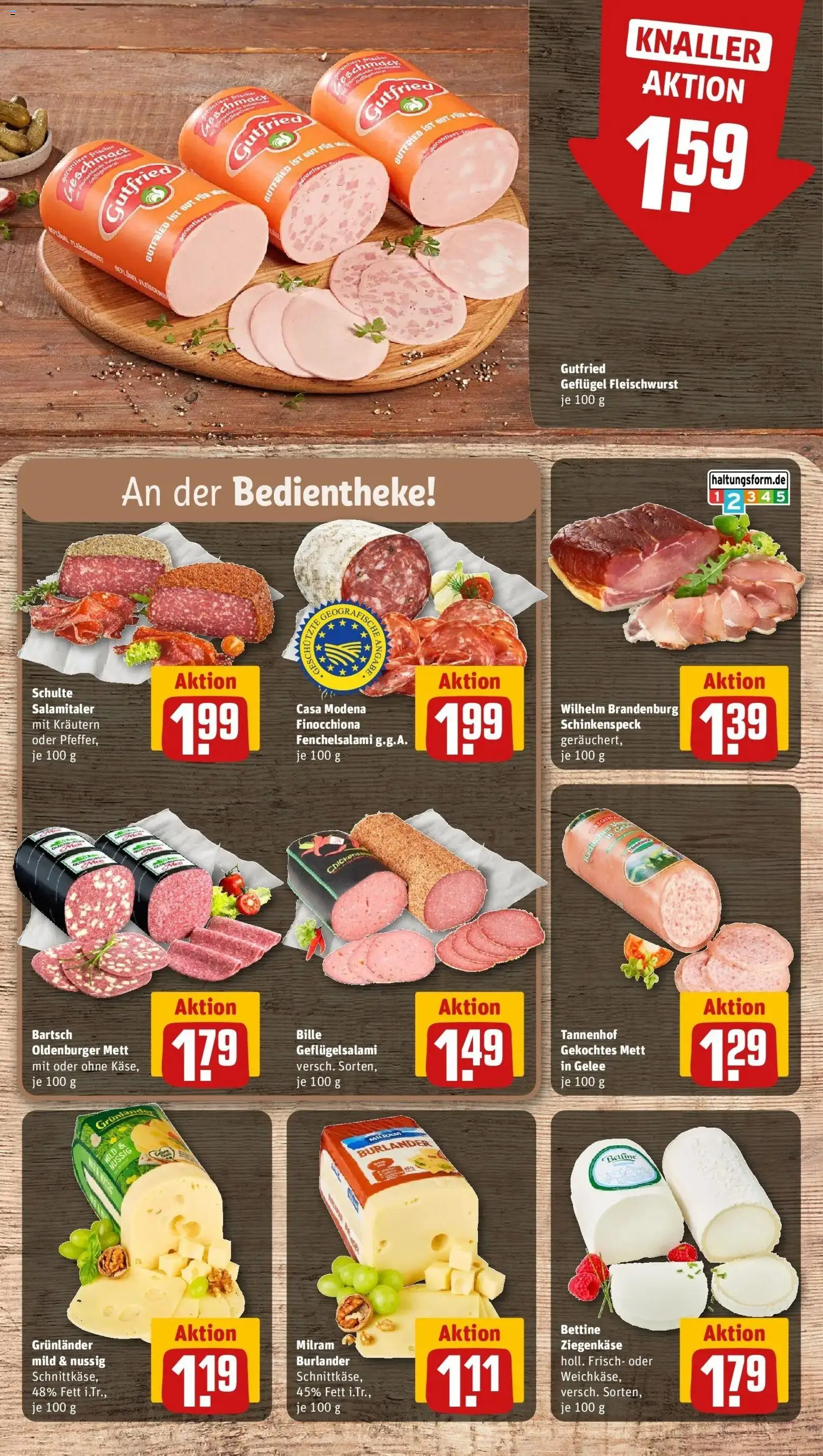 Rewe Prospekt Bad Salzuflen	 – gültig ab 27.04.2026 | Seite: 9 | Produkte: Ziegenkäse, Grunlander, Milram, Salami
