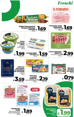 Anteprima del volantino COOP volantino inCoop Sicilia valido a partire dal 28.04.2026 | Pagina: 6 | Prodotti: Prosciutto Crudo, Pancetta, Mozzarella, Parmigiano reggiano