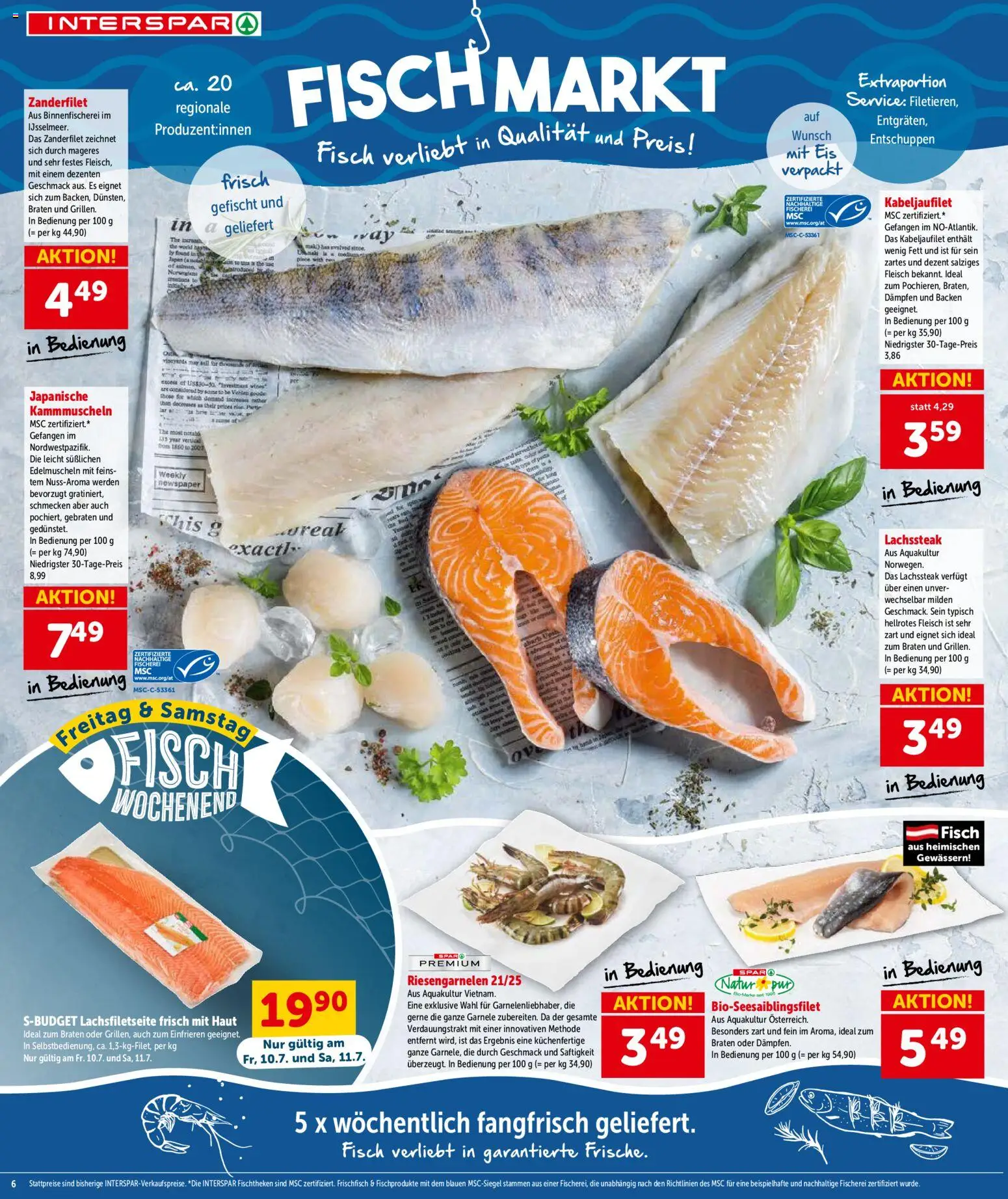 Interspar Flugblatt - Kärnten gültig ab 09.07.2026 | Seite: 7 | Produkte: Eis, Fisch