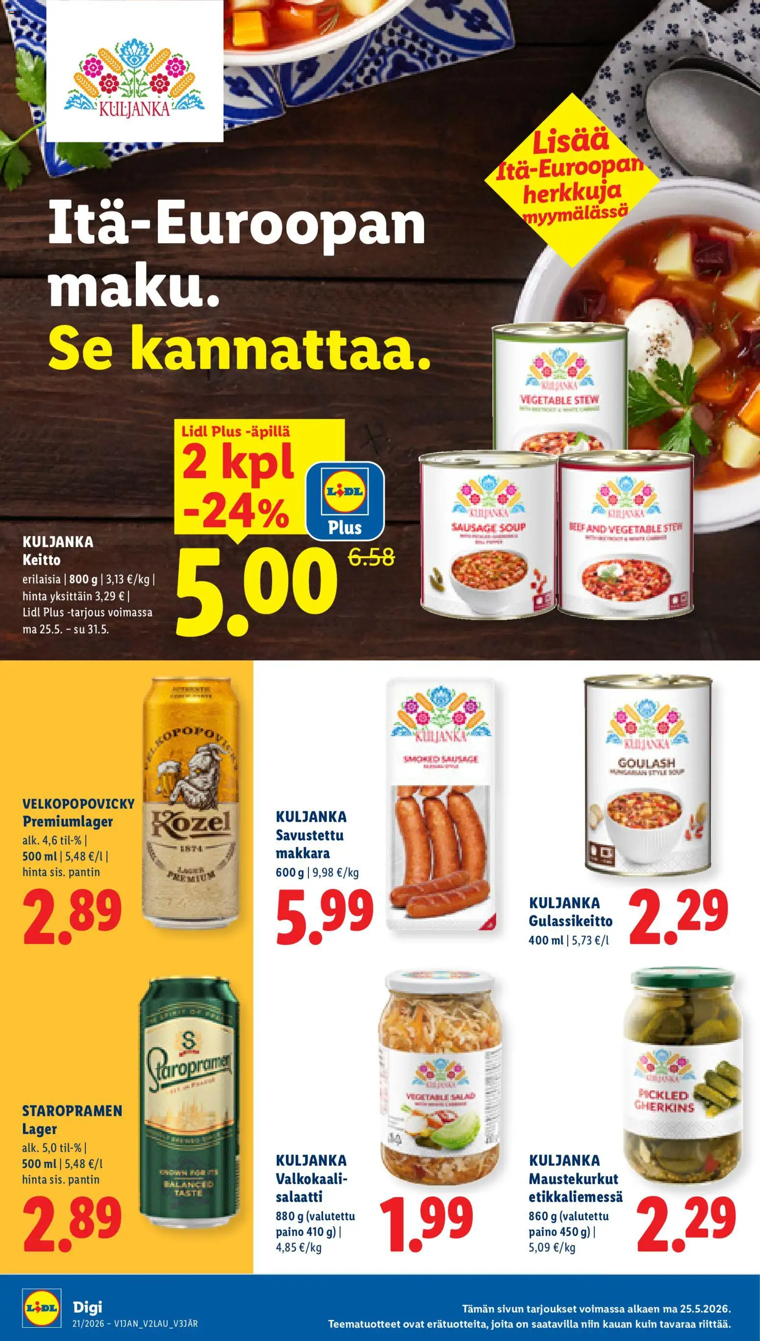 Lidl tarjoukset - Tampere – voimassa 21.05.2026 alkaen | Sivu: 22