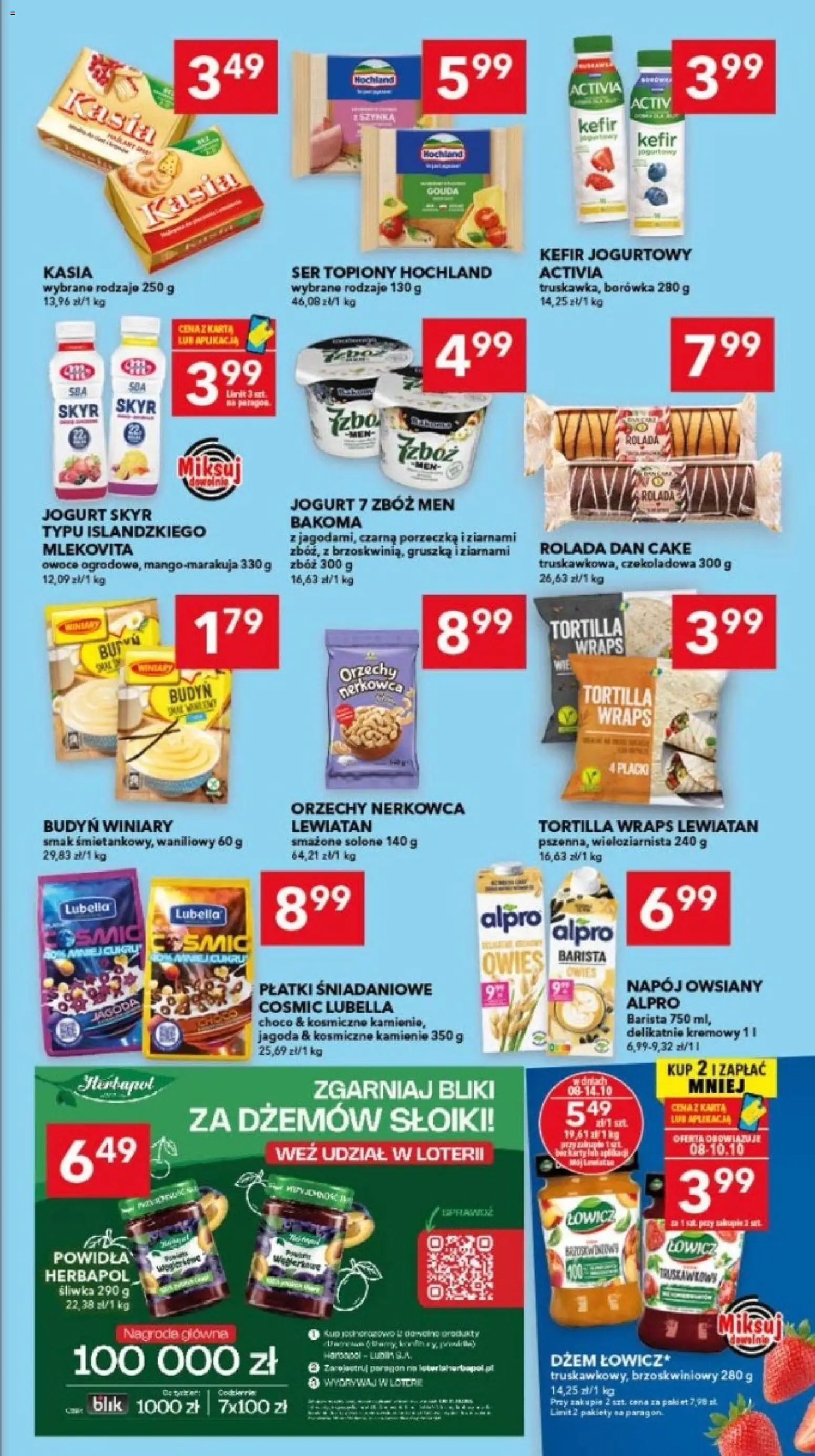 Lewiatan gazetka - Gdańsk od 08.10.2026 | Strona: 3 | Produkty: Jogurt Skyr, Ser topiony, Porzeczka, Ser