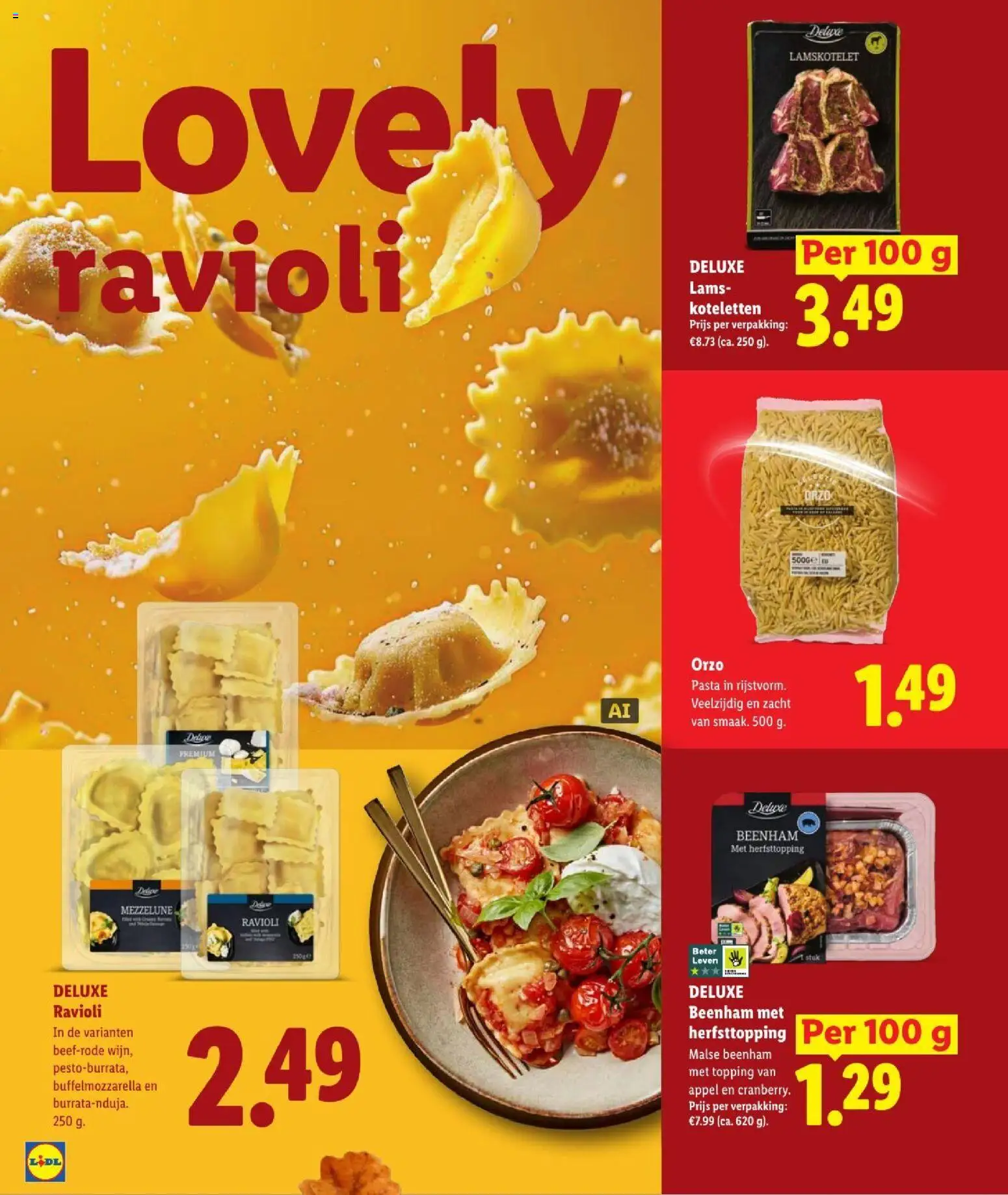 {H1} | Pagina: 20 | Producten: Ham, Pasta, Koteletten, Appel