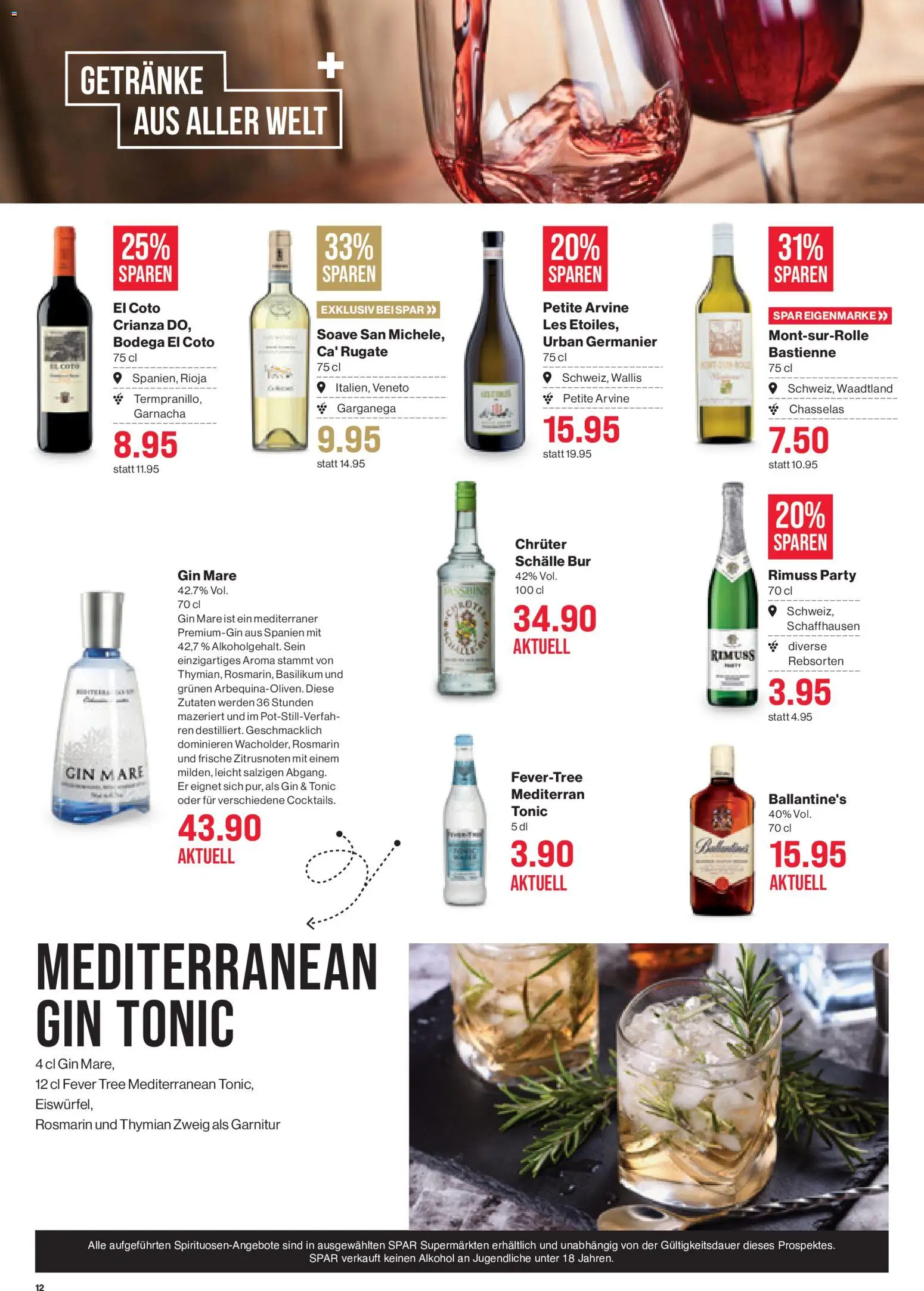 SPAR aktionen – gültig ab 07.05.2026 | Seite: 12 | Produkte: Gin