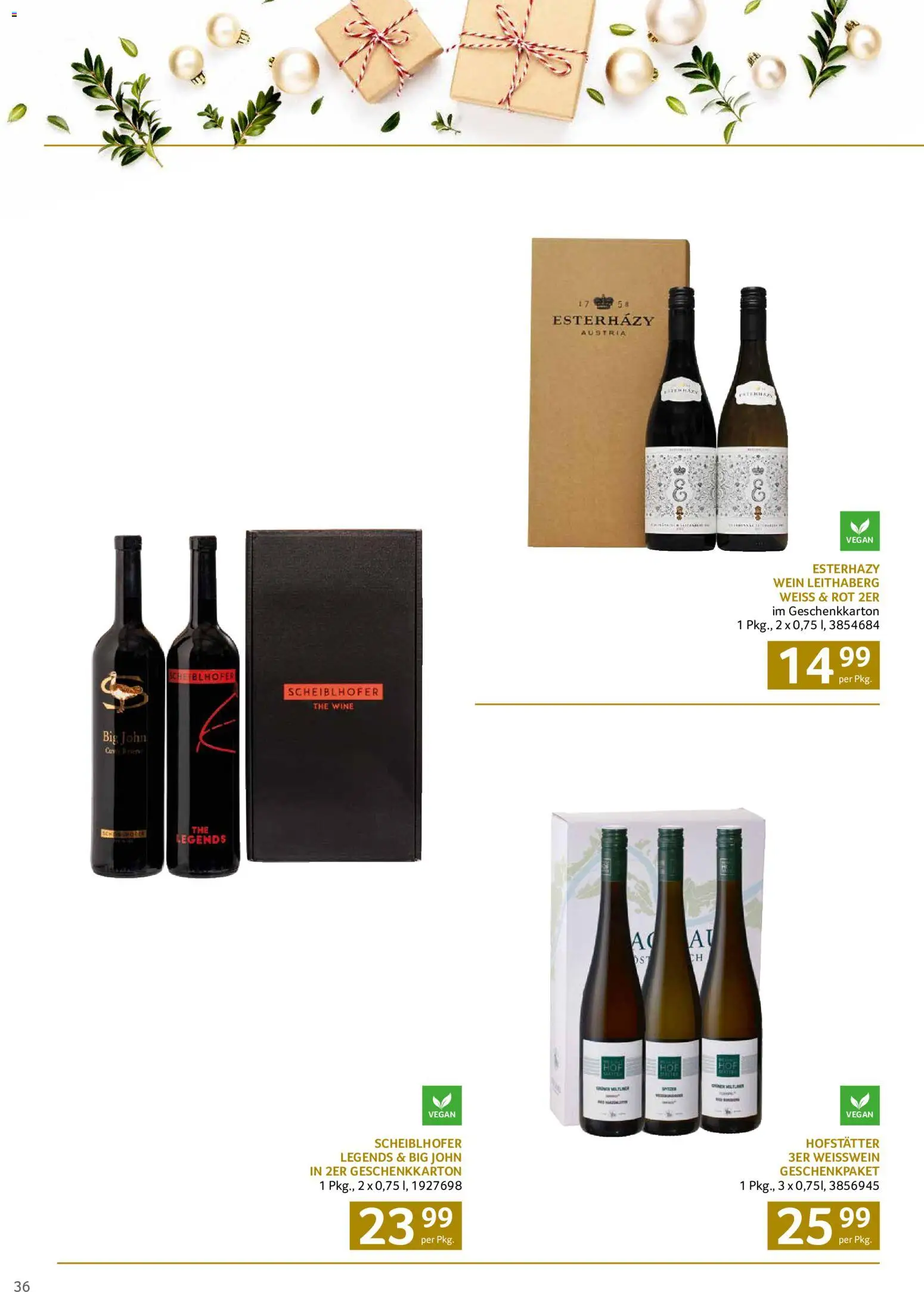 Transgourmet Christmas gültig ab 12.10.2026 | Seite: 36 | Produkte: Weißwein, Wein