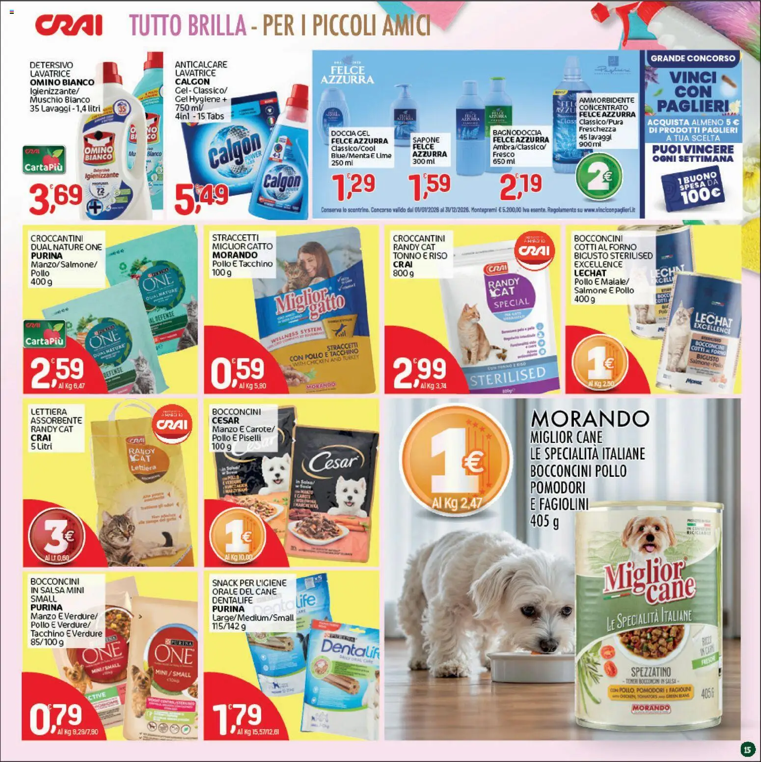 Volantino CRAI del 17/09/2026 | Pagina: 15 | Prodotti: Pollo, Salmone, Tacchino, Doccia