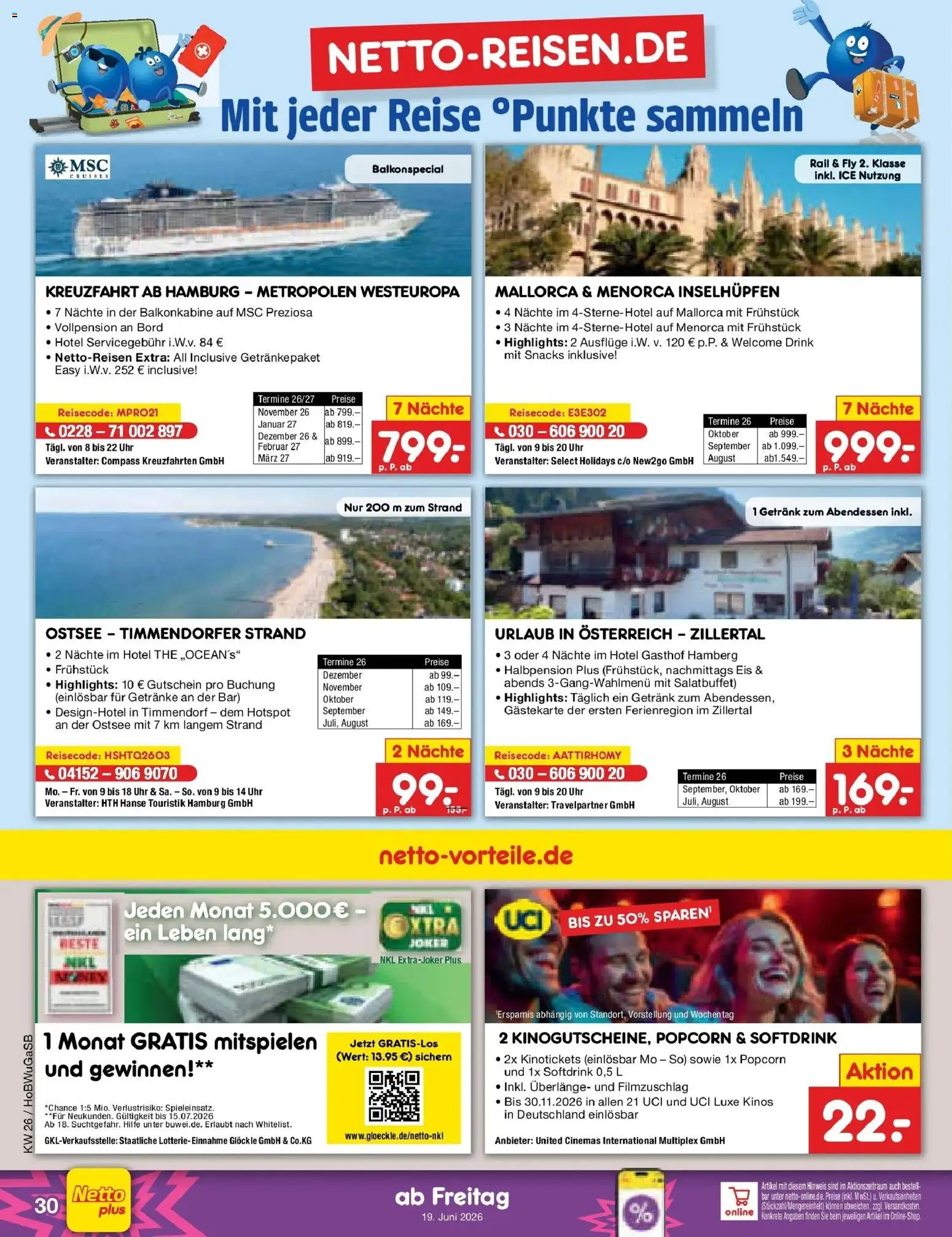 Netto Marken-Discount Prospekt Stemwede-Dielingen – gültig ab 21.06.2026 | Seite: 62 | Produkte: Eis, Uhr