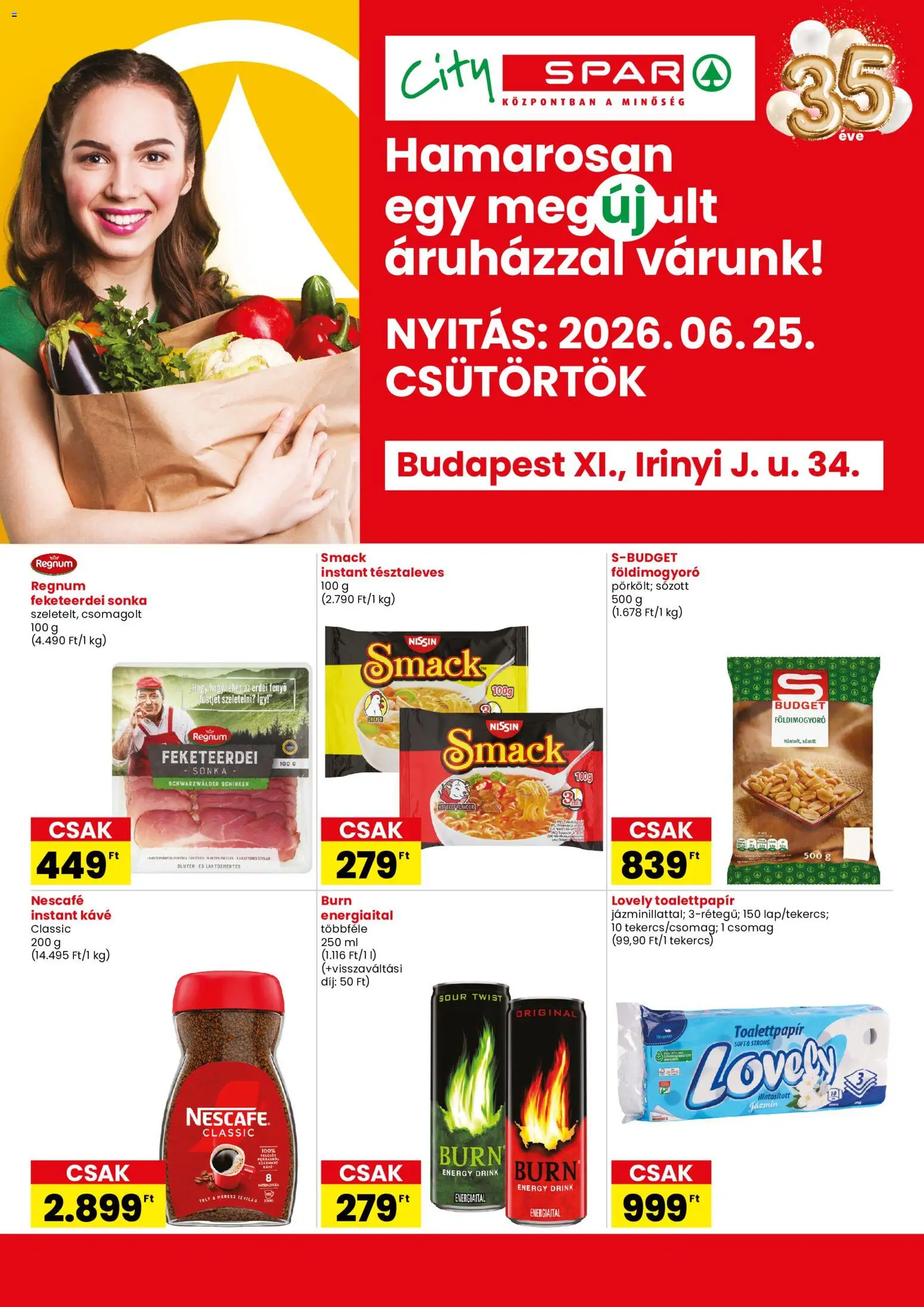 Spar akciós ujság - amely érvényes a következő dátumtól: 25.06.2026 | Oldal: 1