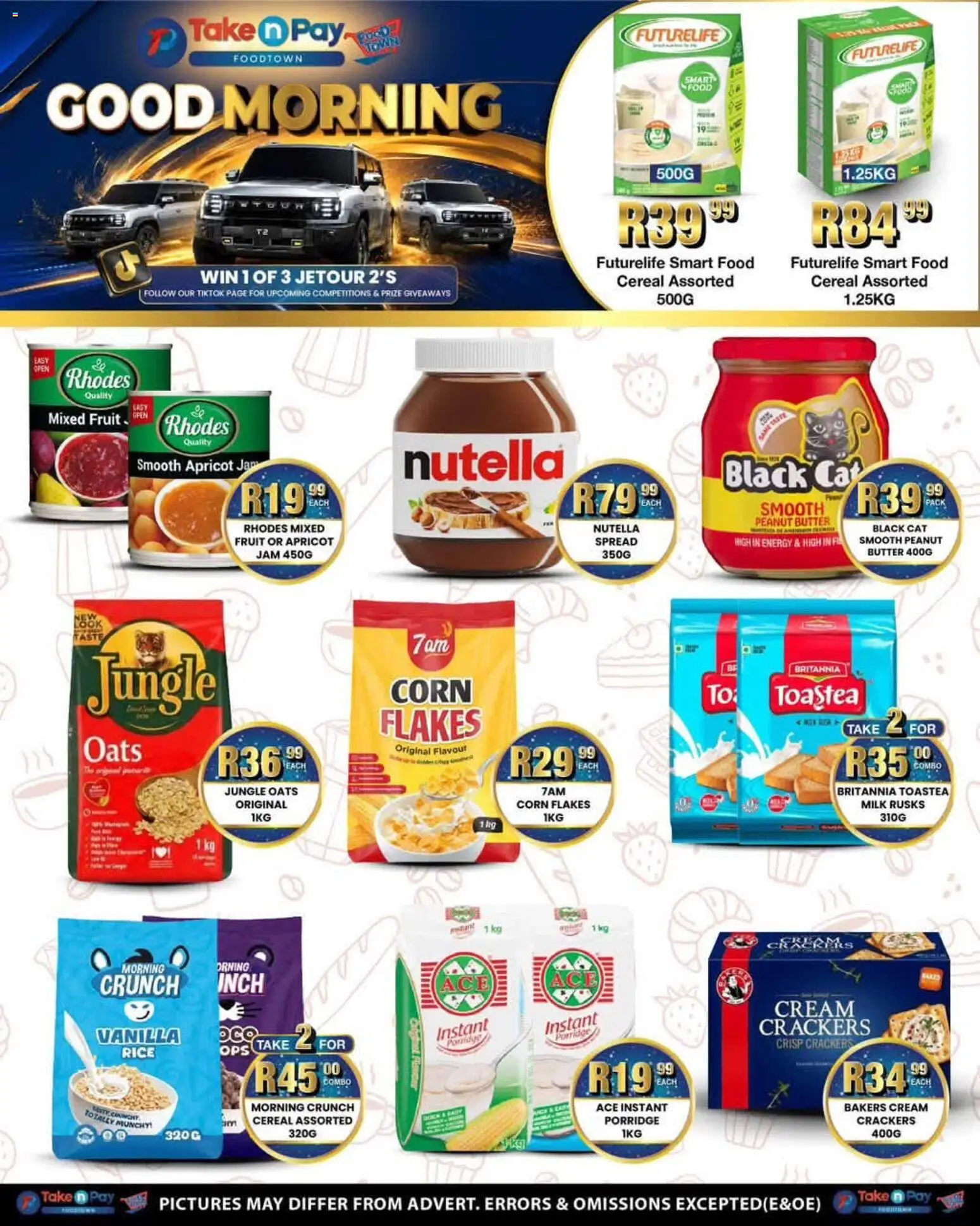 New Take n Pay catalogue – valid from 06/07/2026 | Page: 12 | Products: Corn, Butter, Rice, Flakes