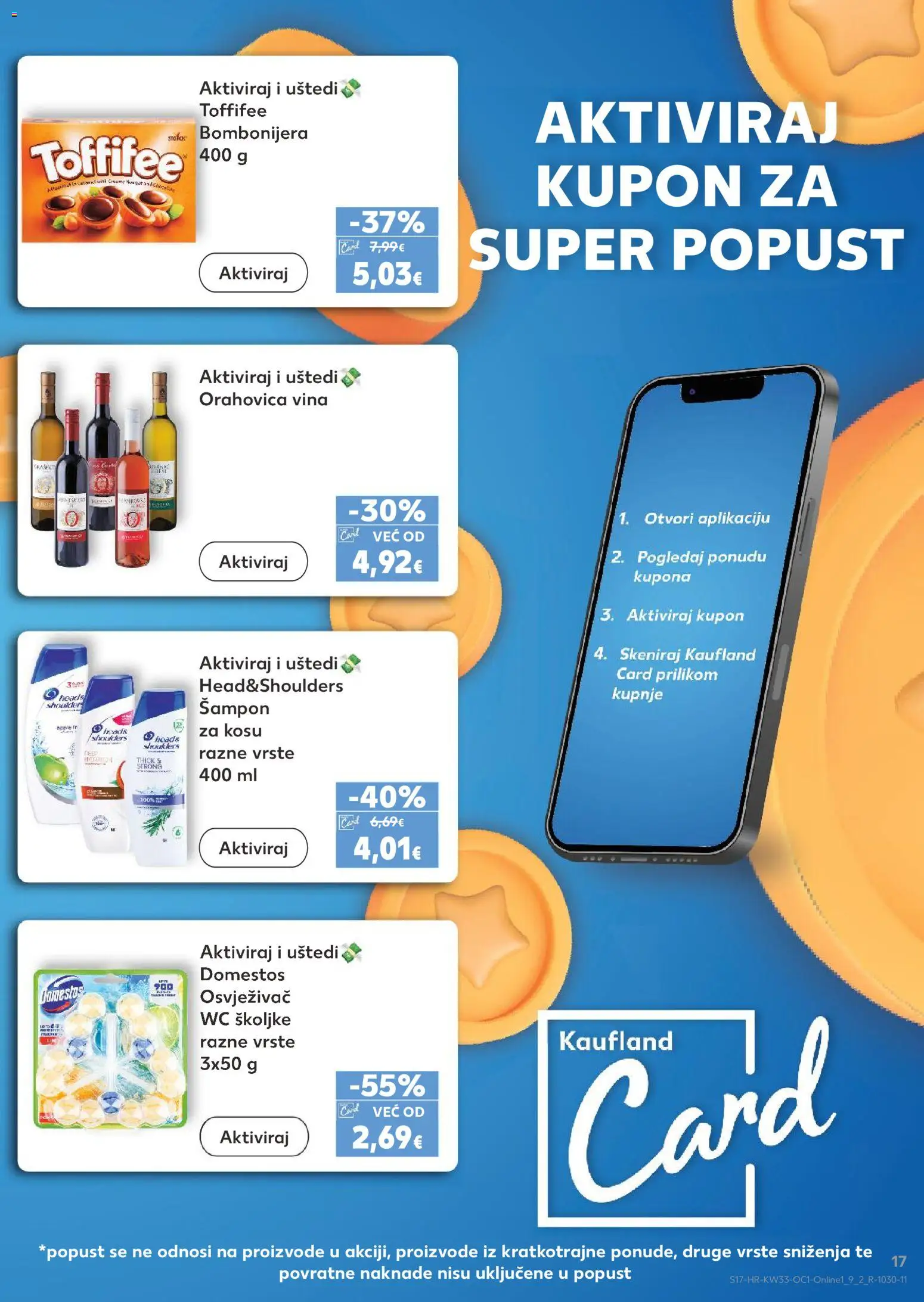 Kaufland katalog | vrijedi od 12.08.2026 | Stranica: 17 | Proizvodi: Šampon, Osvježivač wc školjke, Bombonijera, Domestos