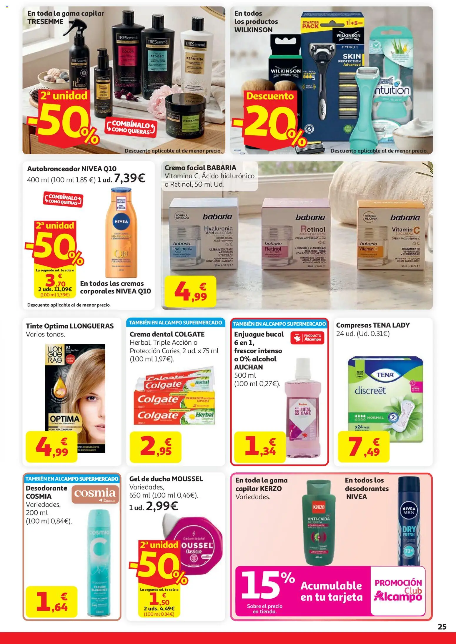 Alcampo  HG Unico Mad │ válido desde el 07.04.2026 | Página: 33 | Productos: Gel de ducha, Enjuague bucal, Té, Ducha