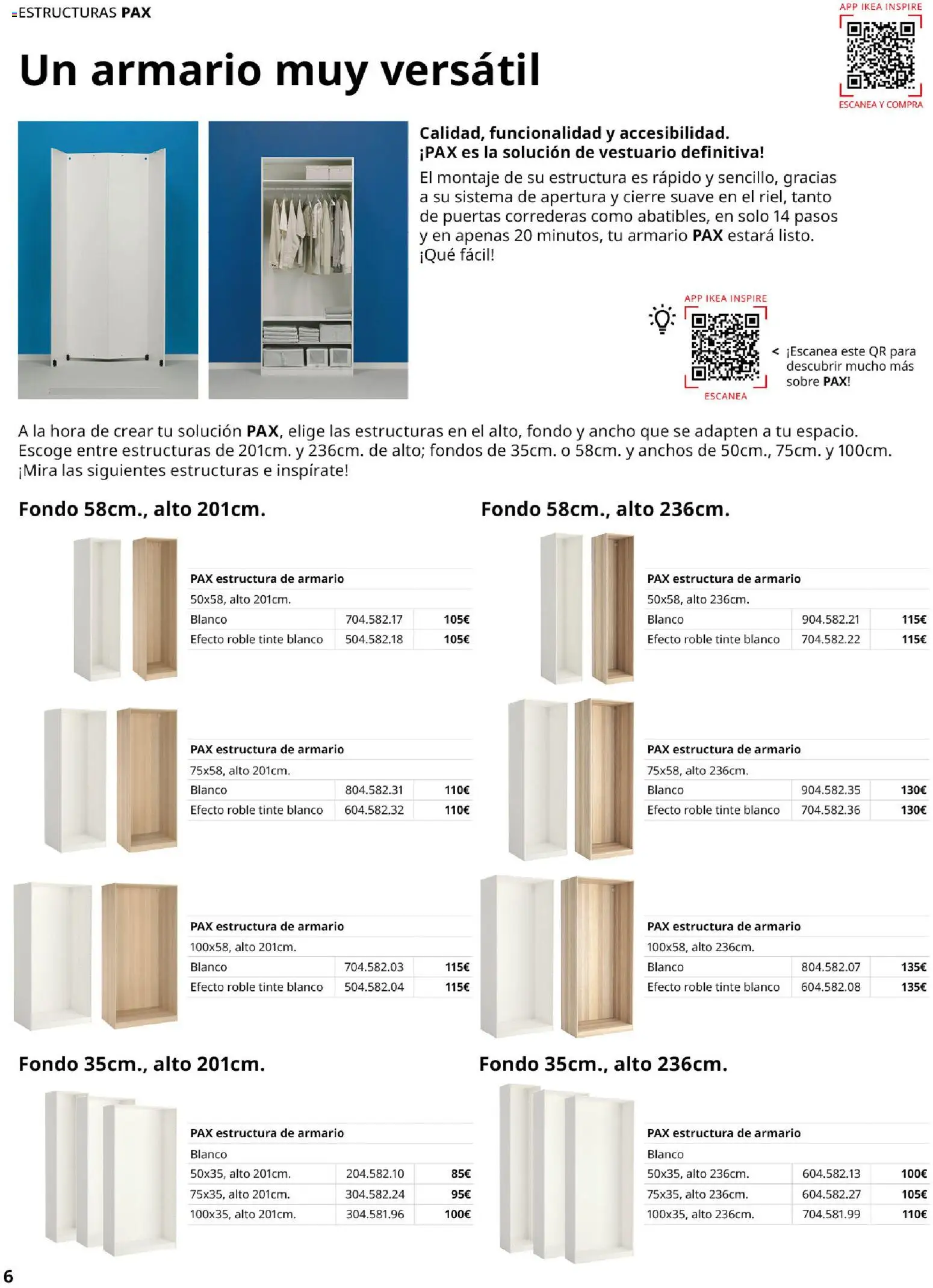IKEA - Pax │ válido desde el 01/09/2026 | Página: 6 | Productos: Tinte, Armario, Puertas