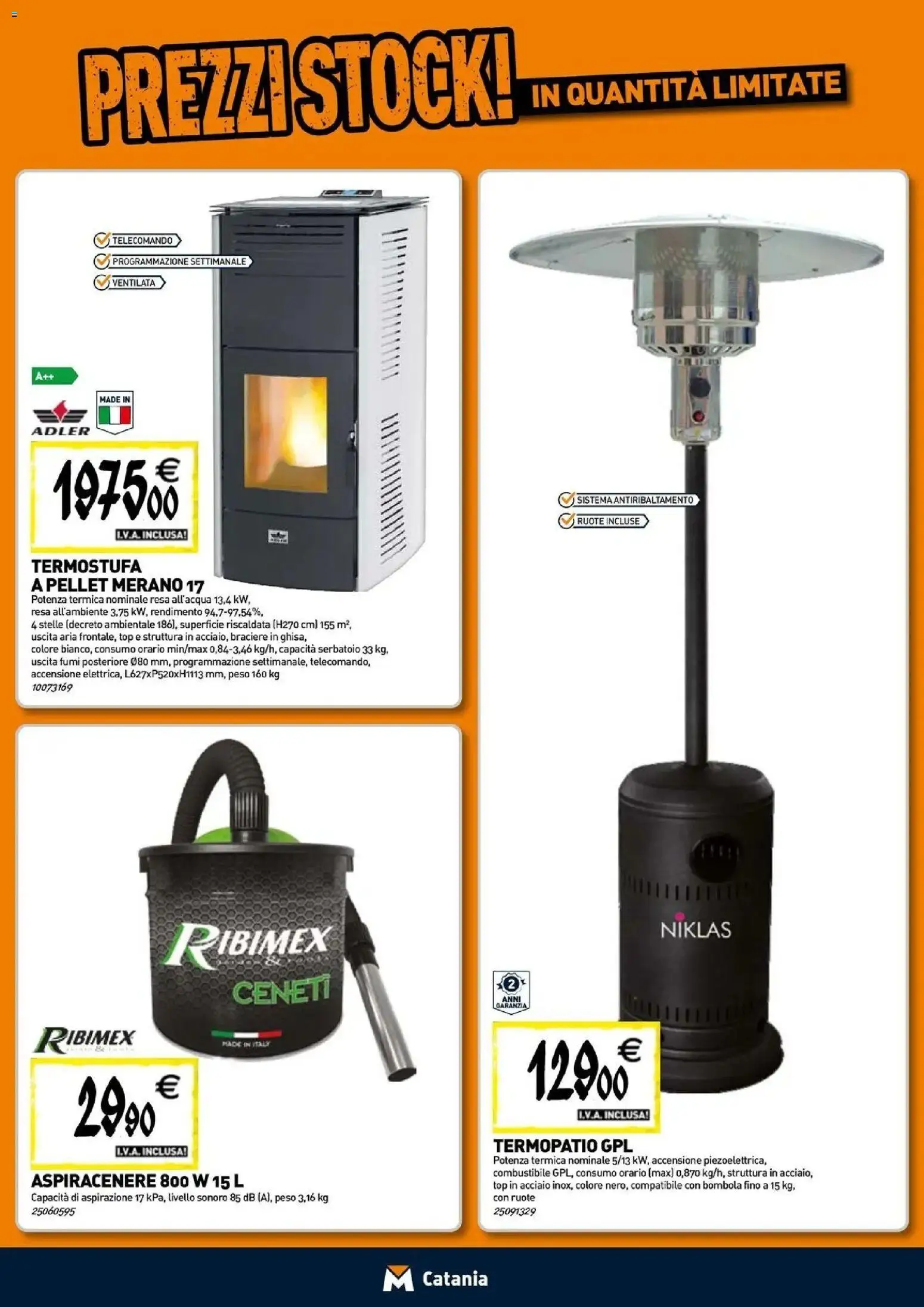 Nuovo TECNOMAT - Straordinari prezzi stock! dal 24/09/2026 > offerte anteprima 🛍️ | Pagina: 9 | Prodotti: Pellet, Telecomando, Top, Aspiracenere