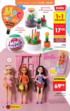 Pogląd oferty "Biedronka gazetka - Hity i inspiracje" - ważna od 09.05.2026 | Strona: 18 | Produkty: Lalka, Barbie, Torebki