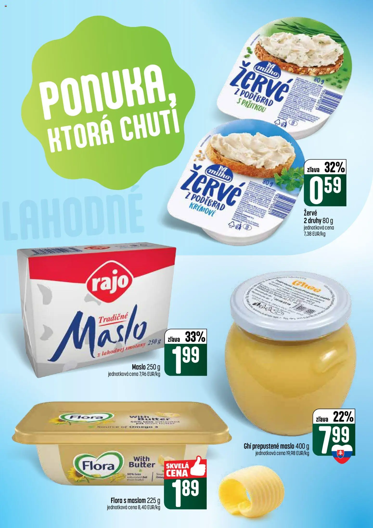 Nové COOP Jednota akcie – leták je platný od 04.06.2026 | Strana: 26 | Produkty: Maslo, Flora