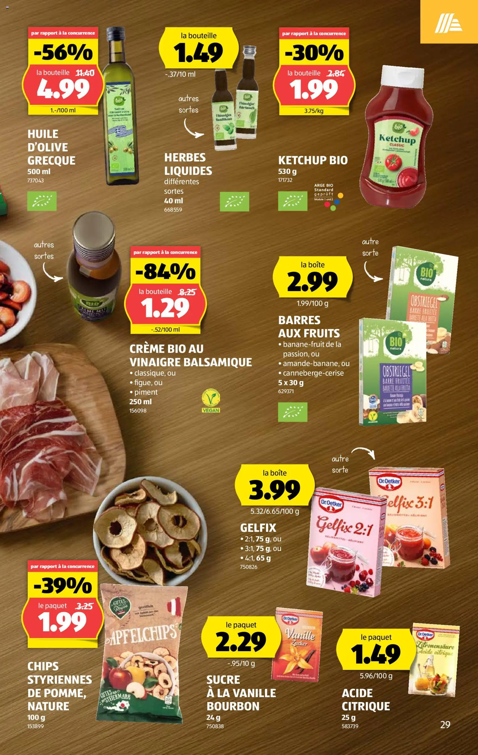 Aldi aktionen FR – gültig ab 16.07.2026 | Seite: 29 | Produkte: Bourbon, Chips, Ketchup, Apple
