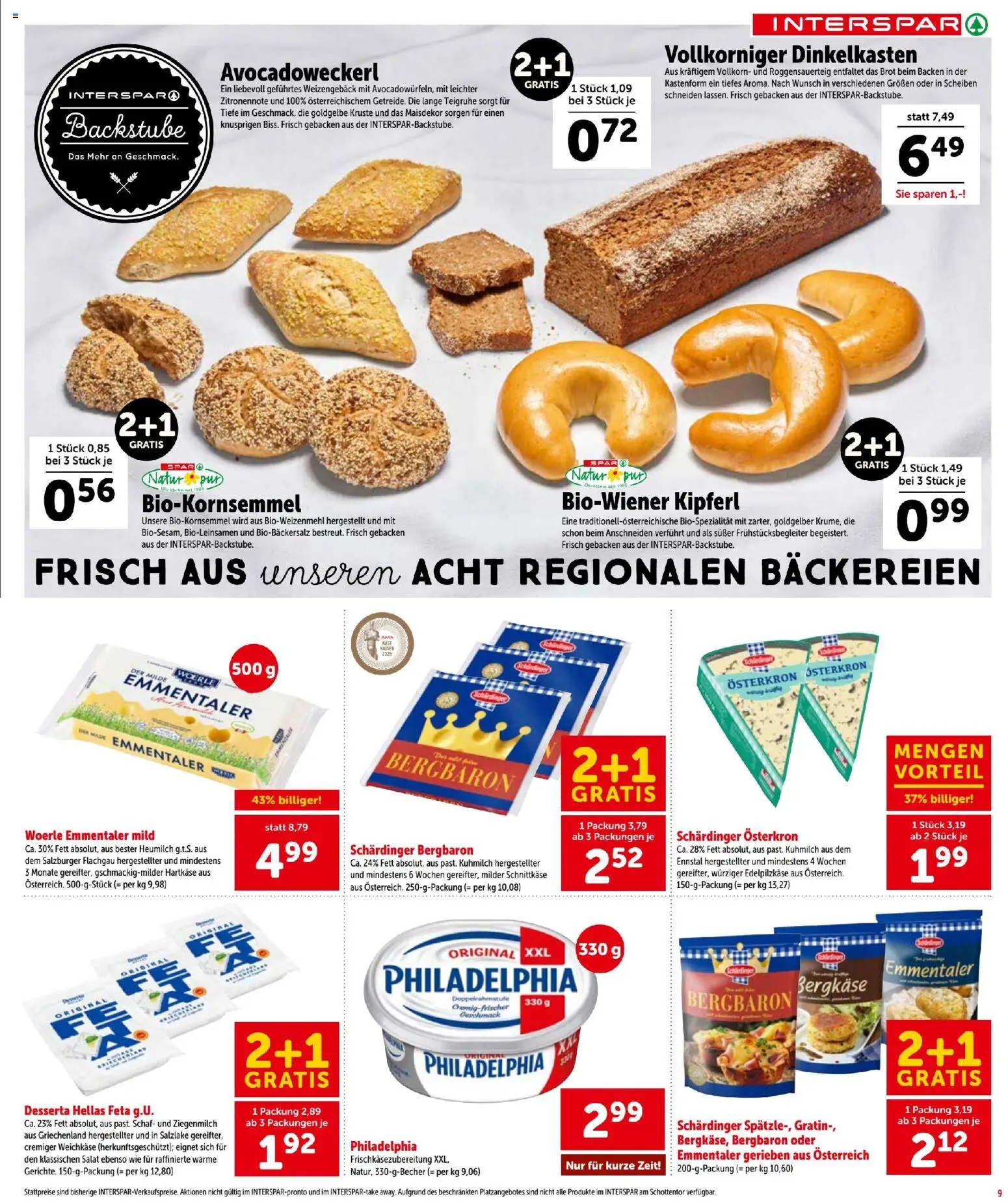Interspar Flugblatt gültig ab 03.06.2026 | Seite: 9 | Produkte: Salat, Brot