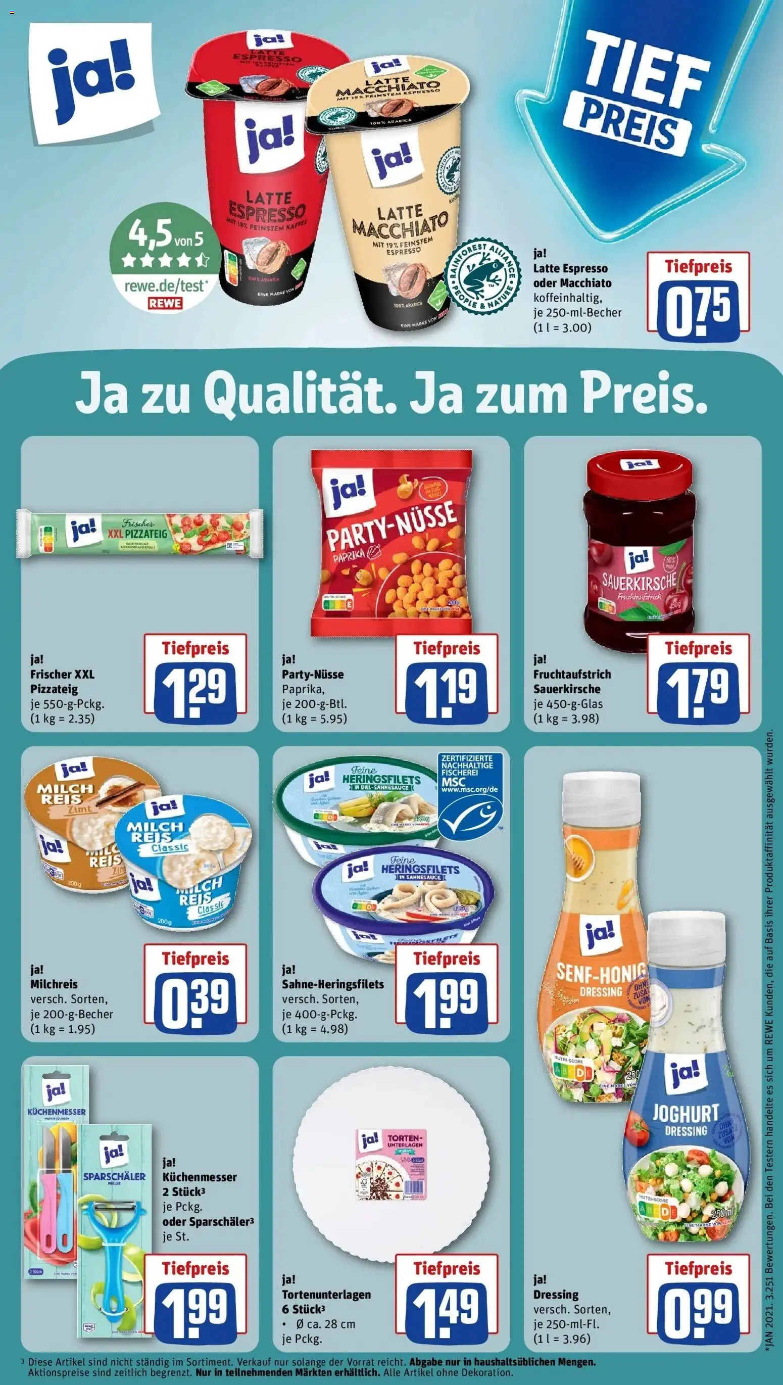 Rewe Prospekt Halle (Saale)	 – gültig ab 02.03.2026 | Seite: 11 | Produkte: Milch, Joghurt, Kaffee, Reis