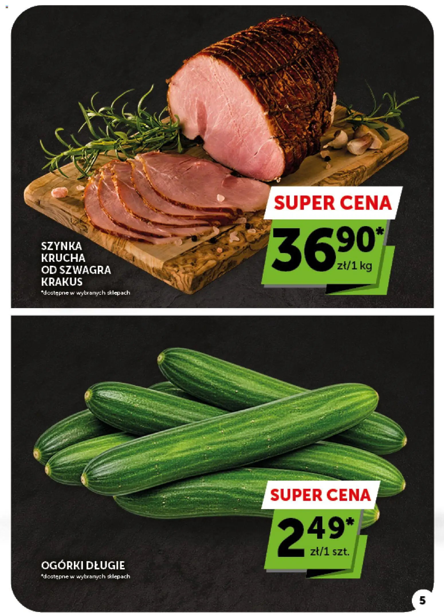 ABC gazetka od 08.10.2026 | Strona: 5 | Produkty: Szynka, Ogórki