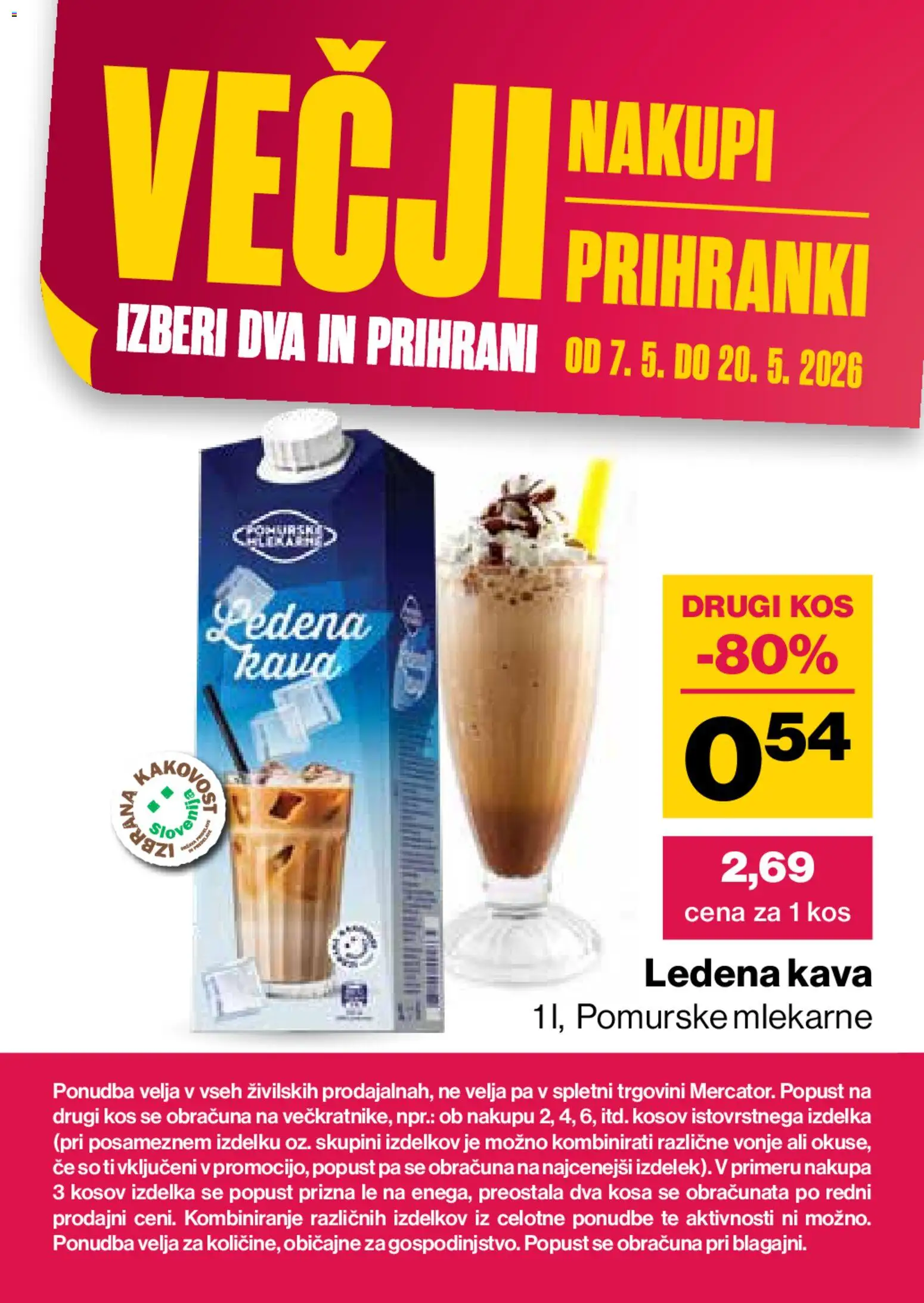 Novi Mercator katalog ponudbe – veljaven od 07.05.2026 | Stran: 39 | Izdelki: Kos, Kava