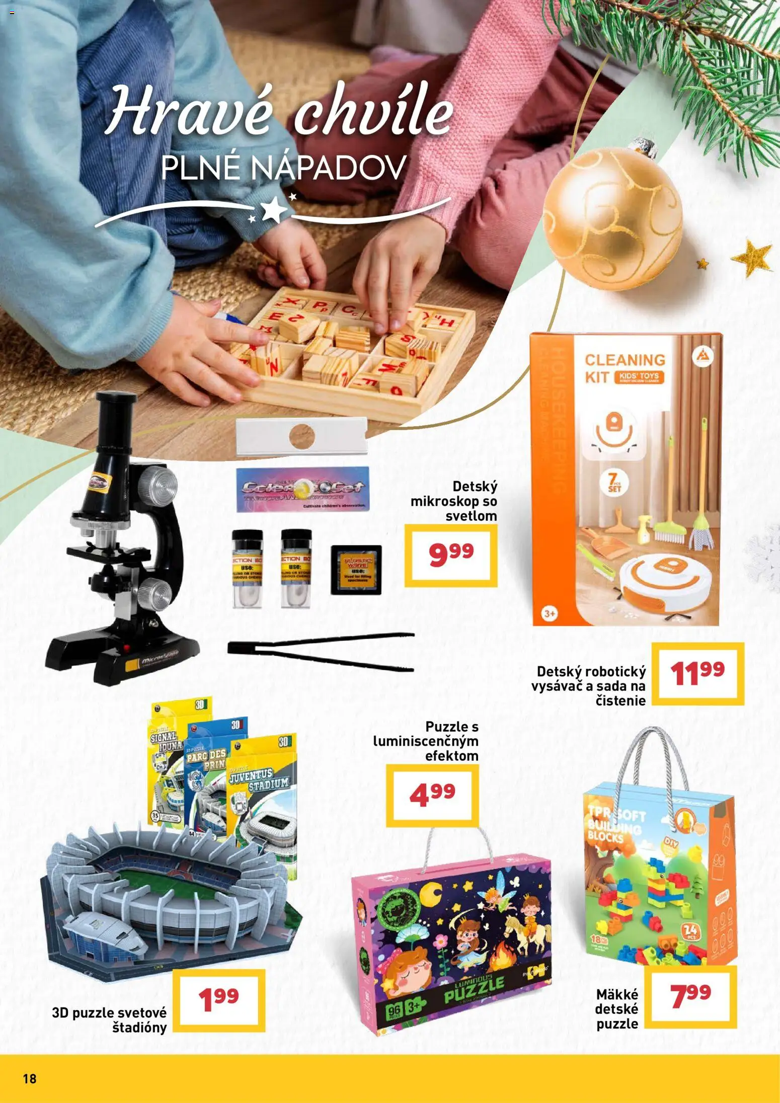 Nové Billa akcie – leták je platný od 14.10.2026 | Strana: 18 | Produkty: Vysávač, Puzzle