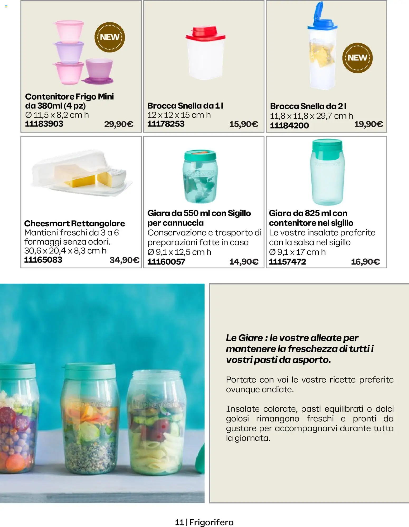 Volantino Tupperware del 01/10/2026 | Pagina: 11 | Prodotti: Salsa, Contenitore, Dolci, Frigorifero