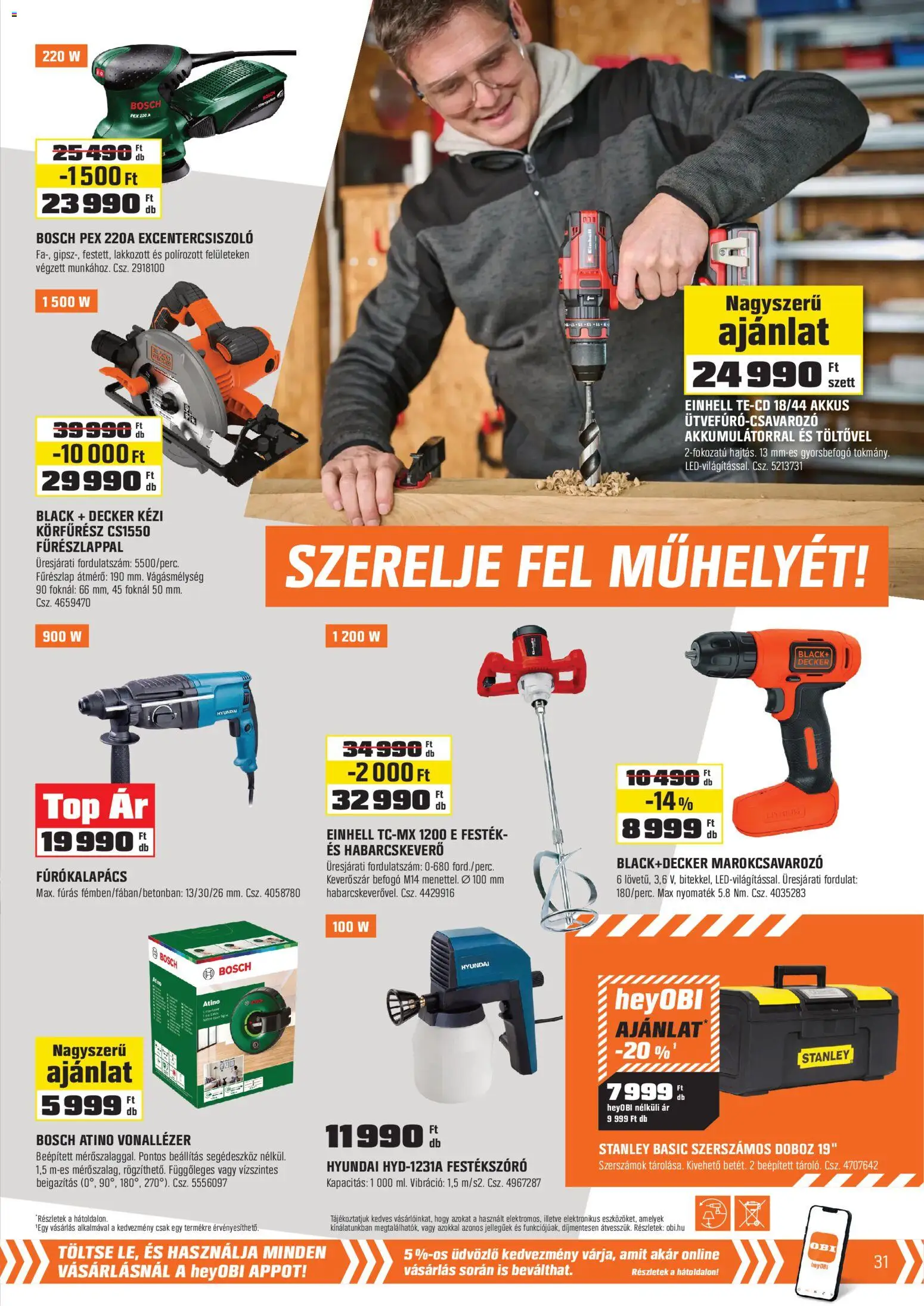 OBI akciós ujság - amely érvényes a következő dátumtól: 2026.07.01. | Oldal: 31