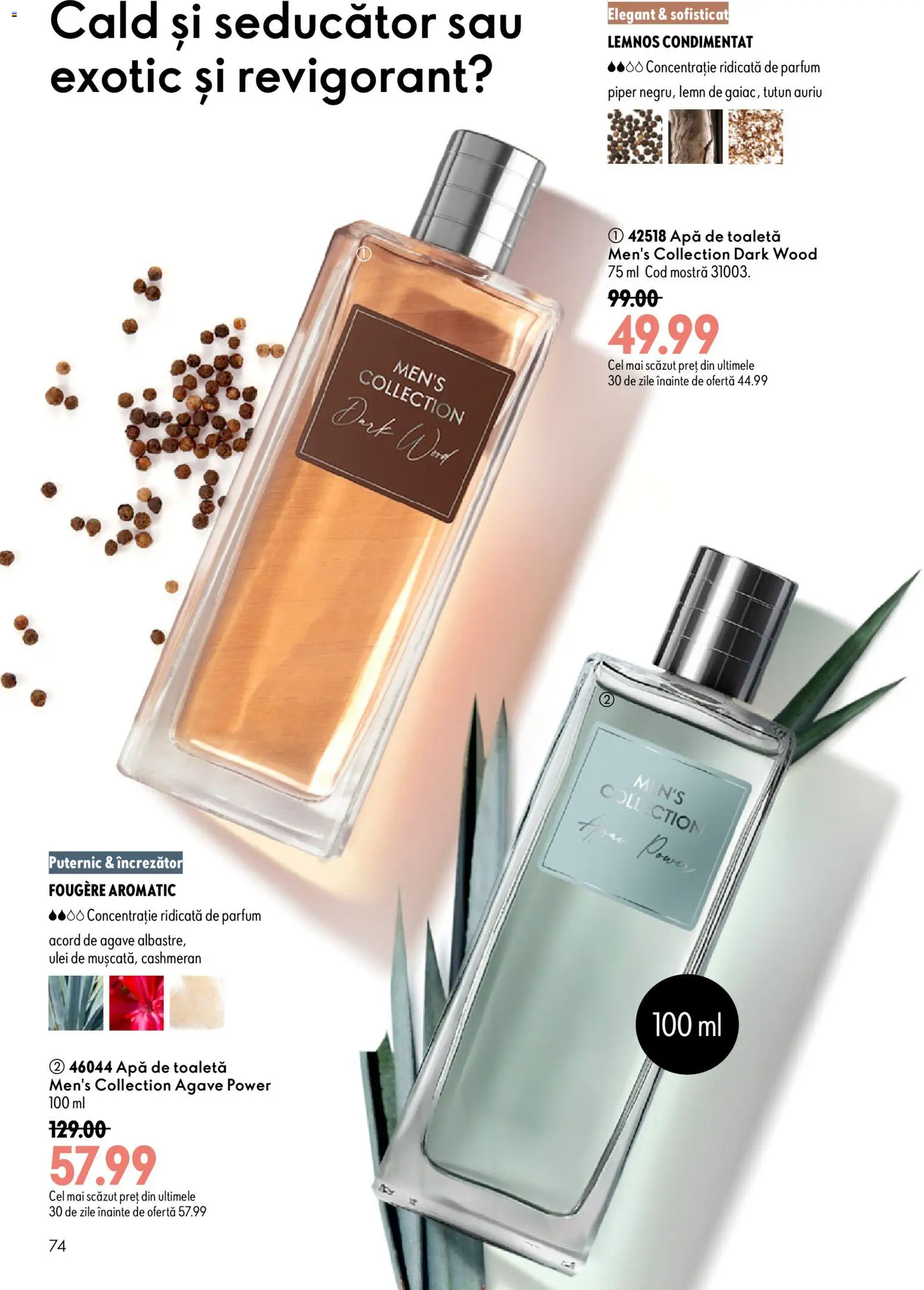 Noul catalog Oriflame – valabil de la 08.07.2026 | Pagină: 74 | Produse: Parfum, Apă de toaletă, Ulei, Apă