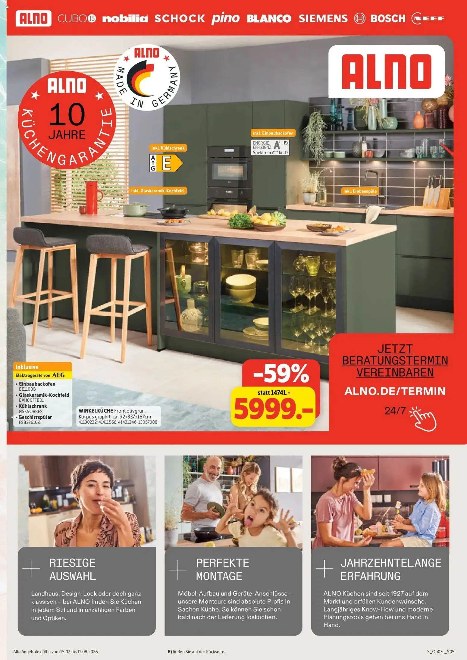 Sconto Küchenspezial Erfurt – gültig ab 15.07.2026 | Seite: 5 | Produkte: Siemens, AEG, Geschirrspüler, Kühlschrank