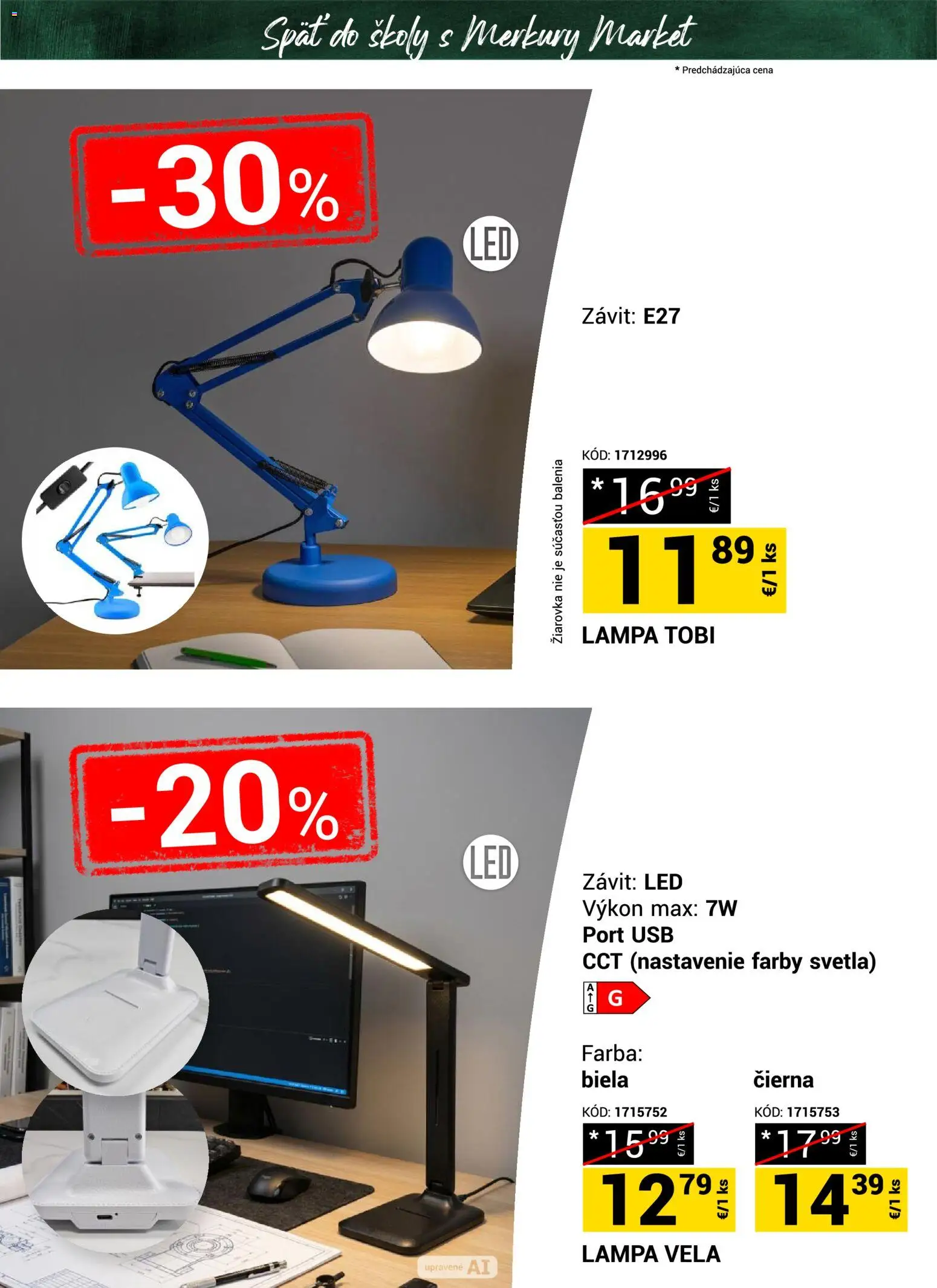 Nové Merkury Market akcie – leták je platný od 22.08.2026 | Strana: 14 | Produkty: Lampa, Žiarovka, Led