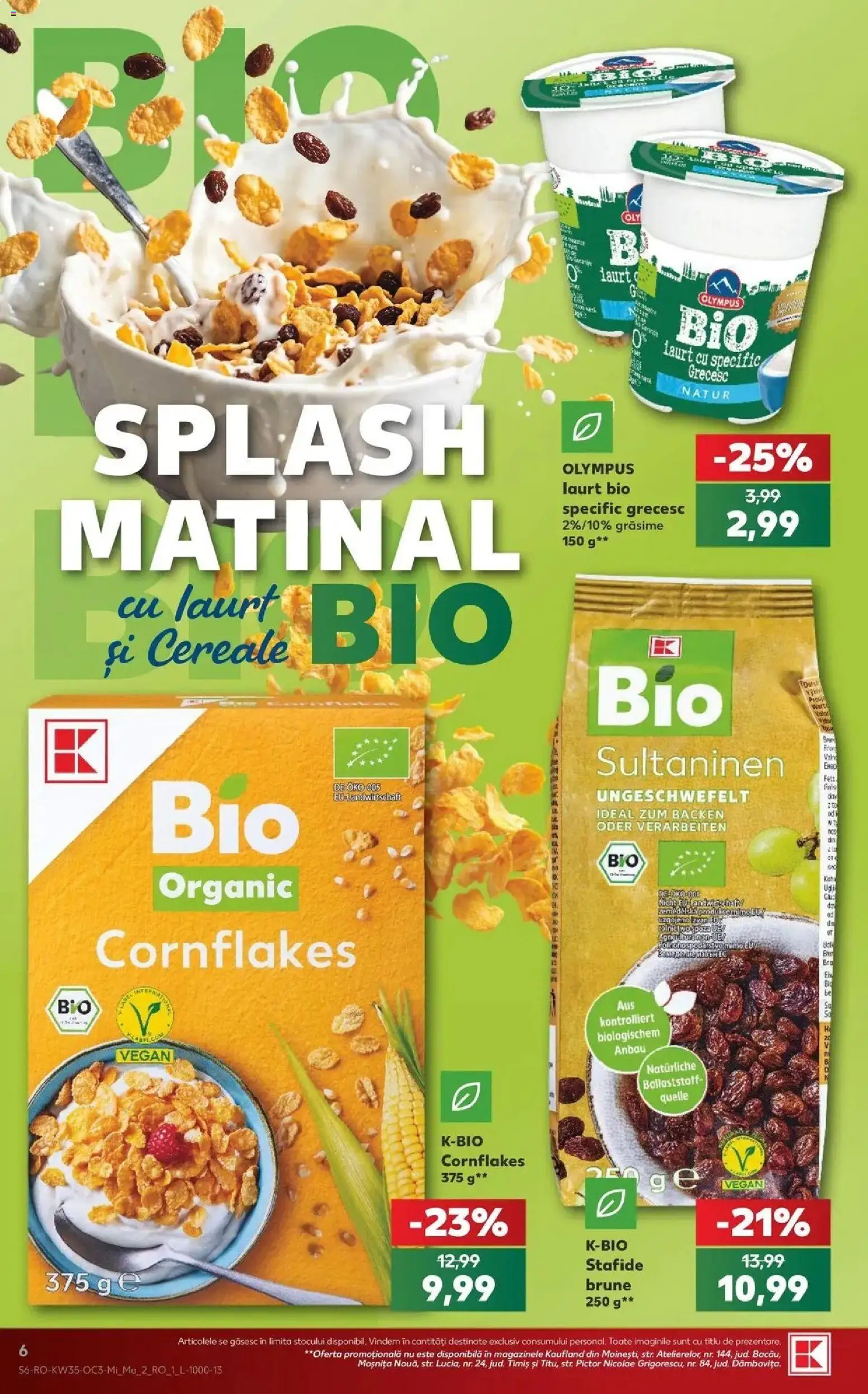 Kaufland Alba Iulia 26.08.2026 - Revista si Oferta | Pagină: 6 | Produse: Bio, Cereale, Stafide