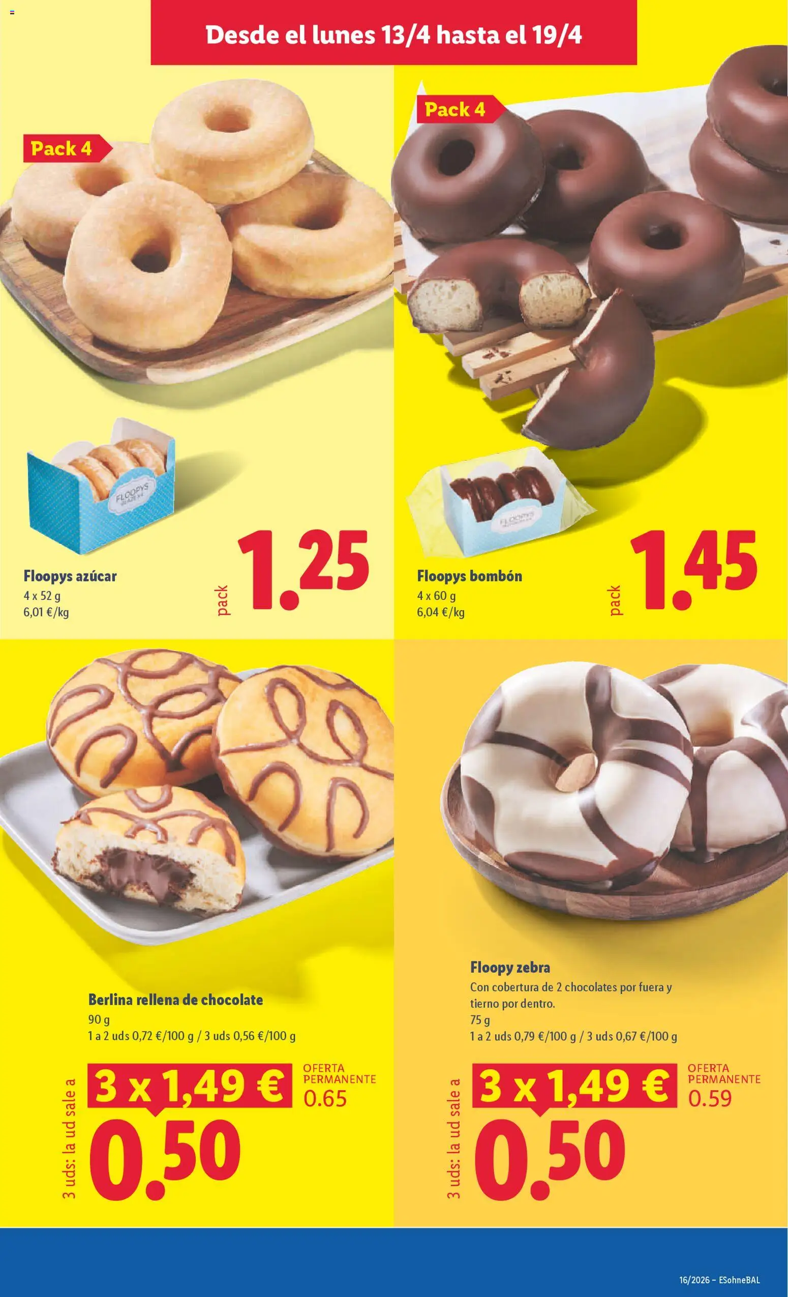 Lidl folleto │ válido desde el 13.04.2026 | Página: 5 | Productos: Chocolate, Donuts
