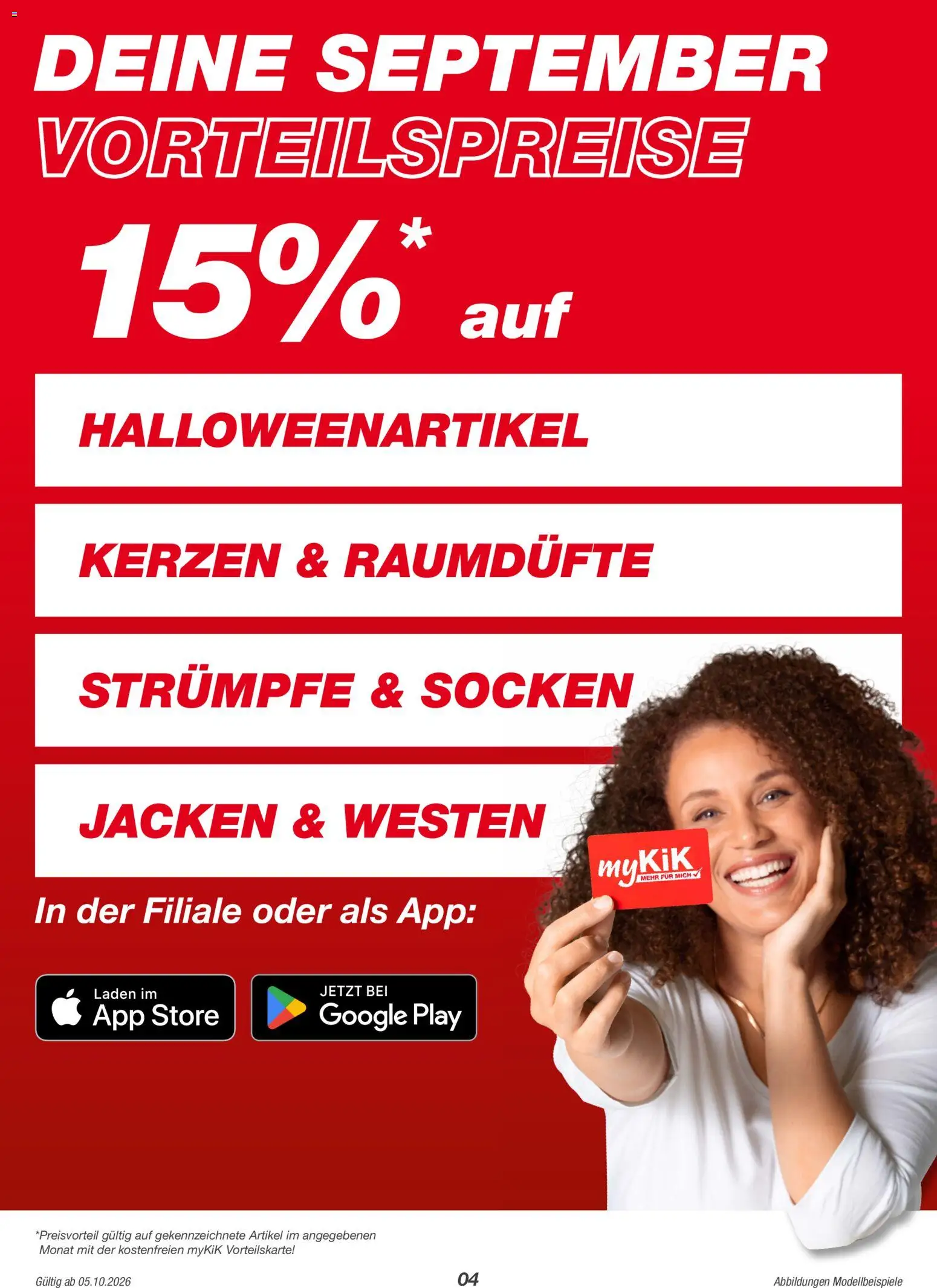 Kik Flugblatt gültig ab 05.10.2026 | Seite: 4 | Produkte: Socken, Kerzen