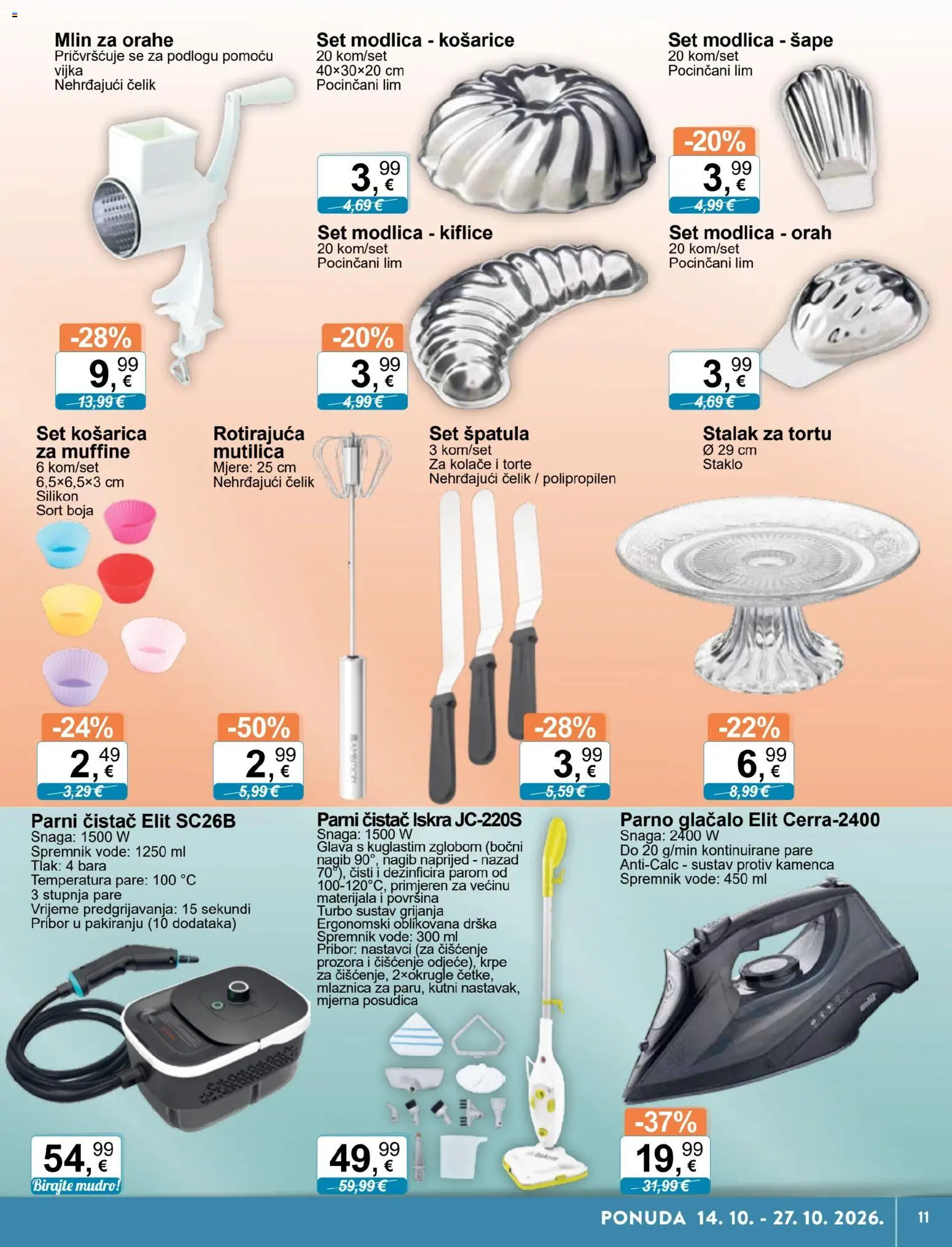KTC katalog | vrijedi od 14.10.2026 | Stranica: 11 | Proizvodi: Kiflice, Stalak, Mutilica, Orah