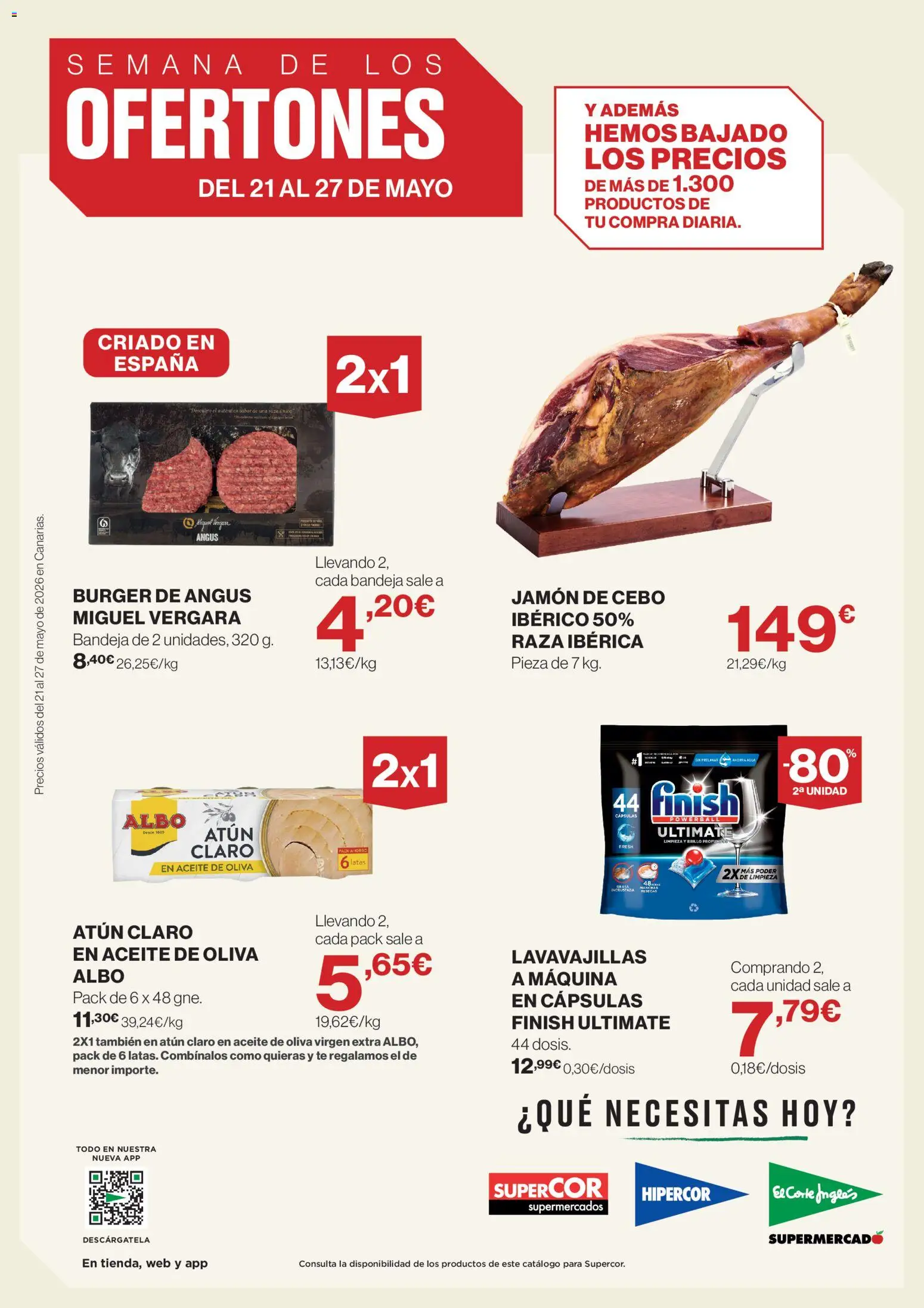 Supercor Canarias │ válido desde el 21.05.2026 | Página: 1 | Productos: Aceite, Jamón, Té, Aceite de oliva virgen extra