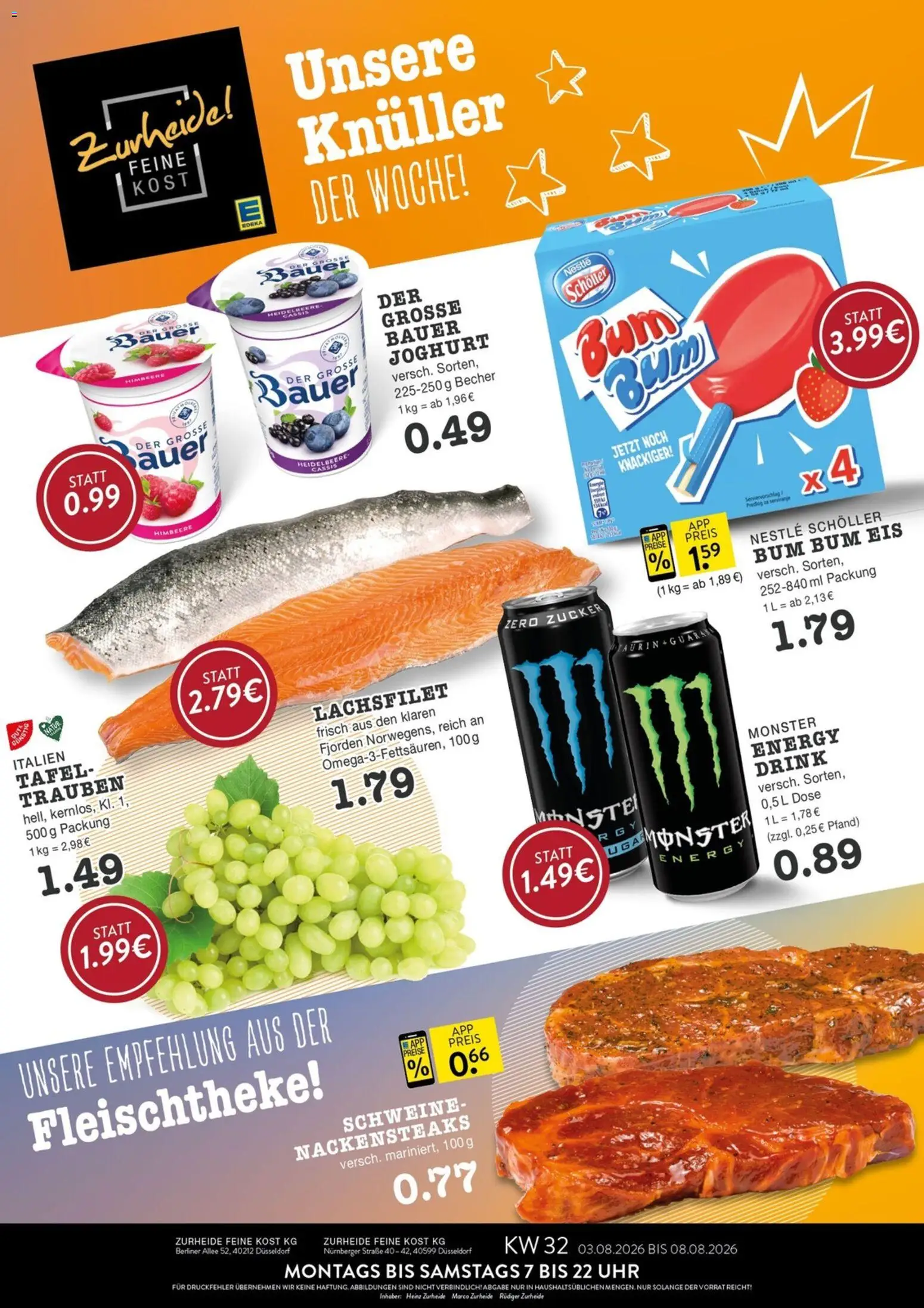 Edeka Zurheide Prospekt – gültig ab 03.08.2026 | Seite: 1
