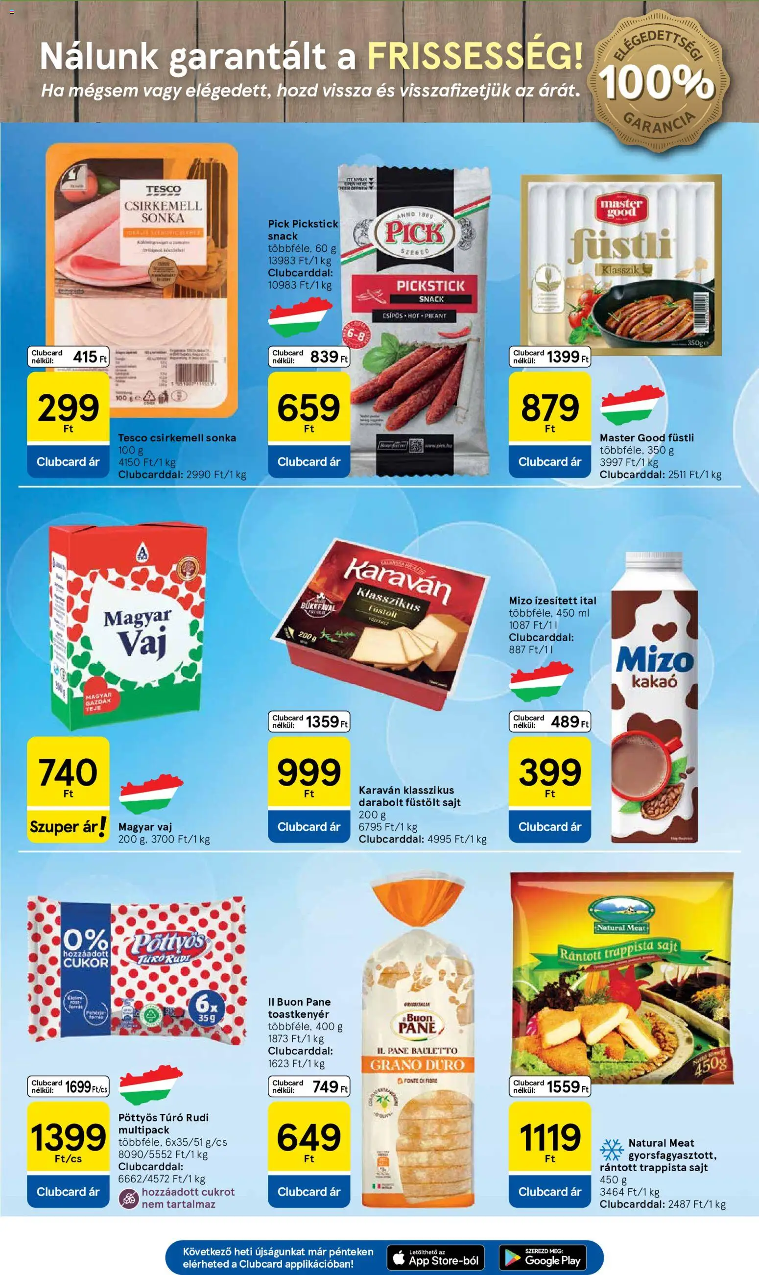 Tesco akciós ujság - amely érvényes a következő dátumtól: 2026.08.18. | Oldal: 3 | Termékek: Füstölt sajt, Csirkemell sonka, Pöttyös túró rudi, Csirkemell