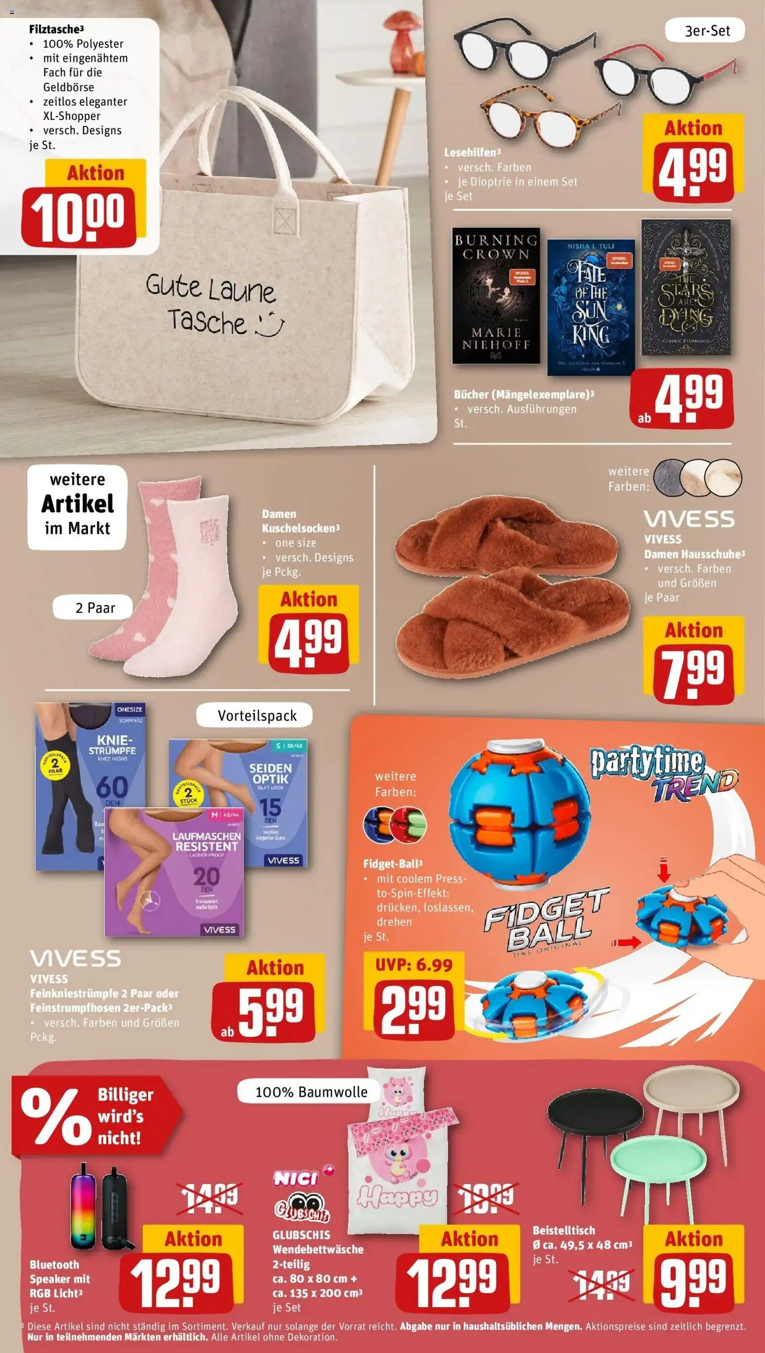 REWE Prospekt ab 21.09.2026 zum Blättern » Angebote | Seite: 33 | Produkte: Strümpfe, Tasche, Beistelltisch