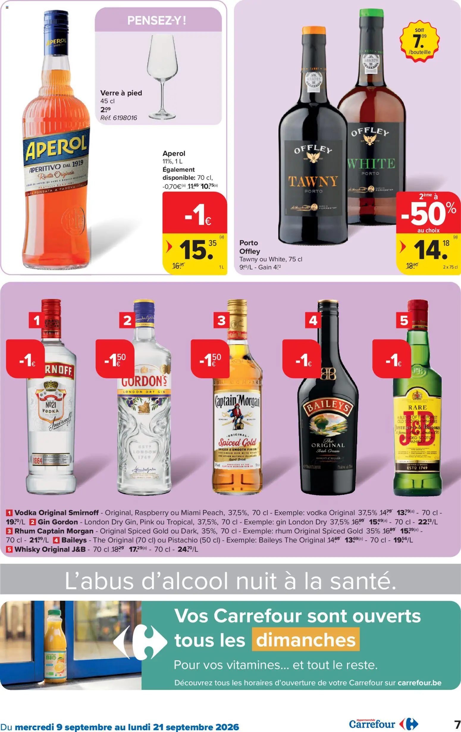 {H1} | Pagina: 7 | Producten: Gordon’s Gin, Whisky, Baileys, Captain Morgan