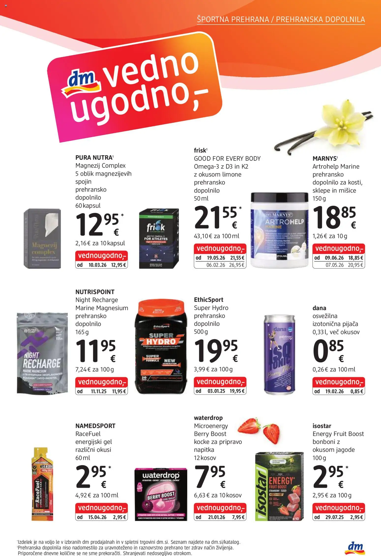 Novi DM Drogerie Markt katalog ponudbe – veljaven od 01.10.2026 | Stran: 21 | Izdelki: Prehranska dopolnila, Bonboni, Jagode