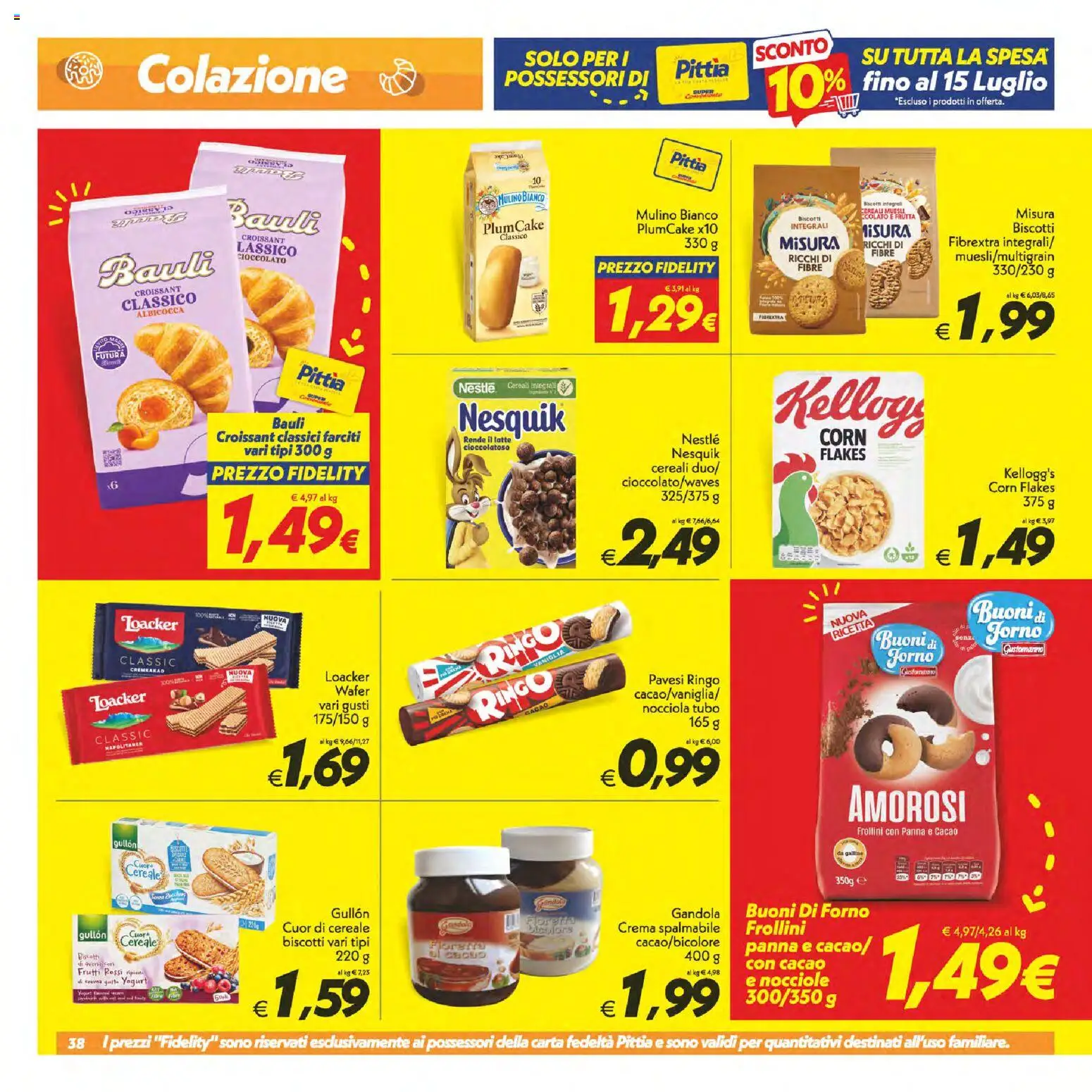 Volantino SuperConveniente del 25/06/2026 | Pagina: 38 | Prodotti: Frutta, Nocciole, Plumcake, Forno