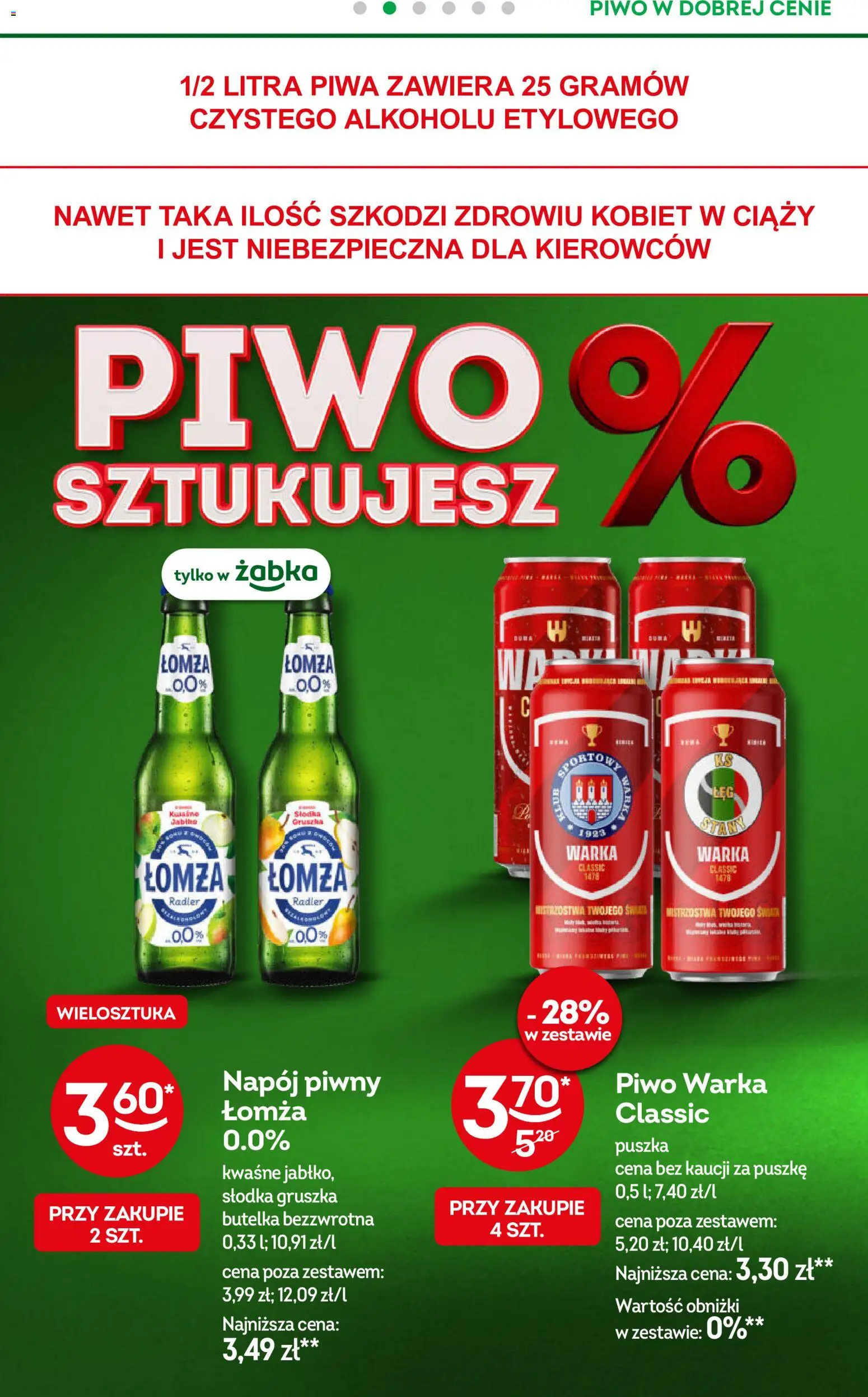 Żabka gazetka od 20.05.2026 | Strona: 55 | Produkty: Gruszka, Warka, Piwo Warka, Piwo