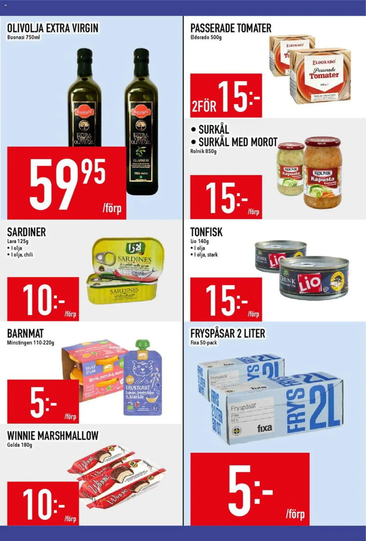 Matdax reklamblad aktuell från 09.03.2026 | Sida: 15 | Produkter: Olja, Chili, Tomater, Tonfisk