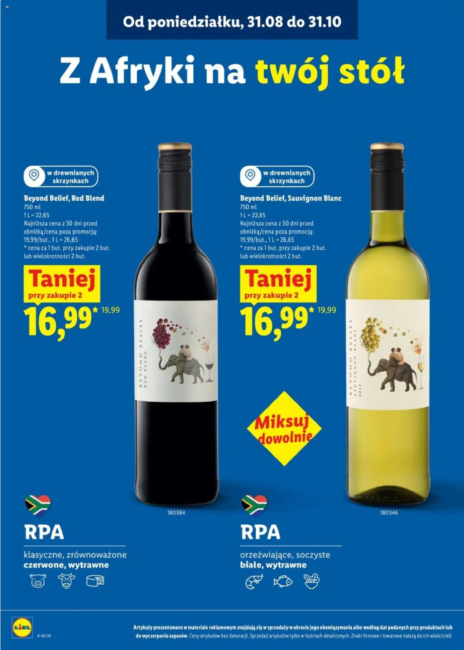 Lidl Katalog karta win od 28.09.2026 | Strona: 19 | Produkty: Stół, Sauvignon Blanc