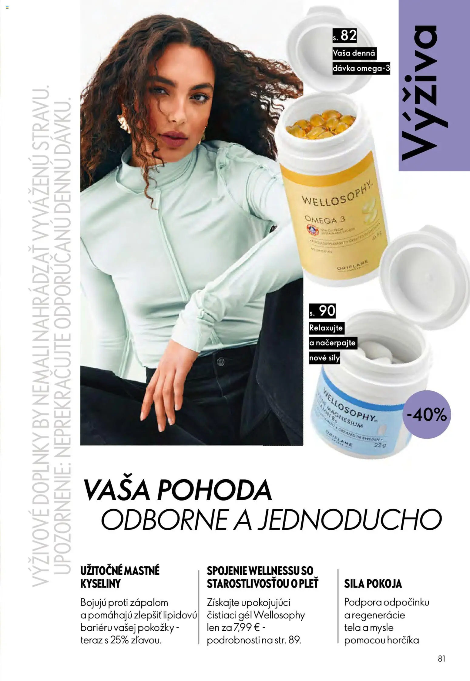 Nové Oriflame akcie – leták je platný od 09.09.2026 | Strana: 81 | Produkty: Omega 3, Omega