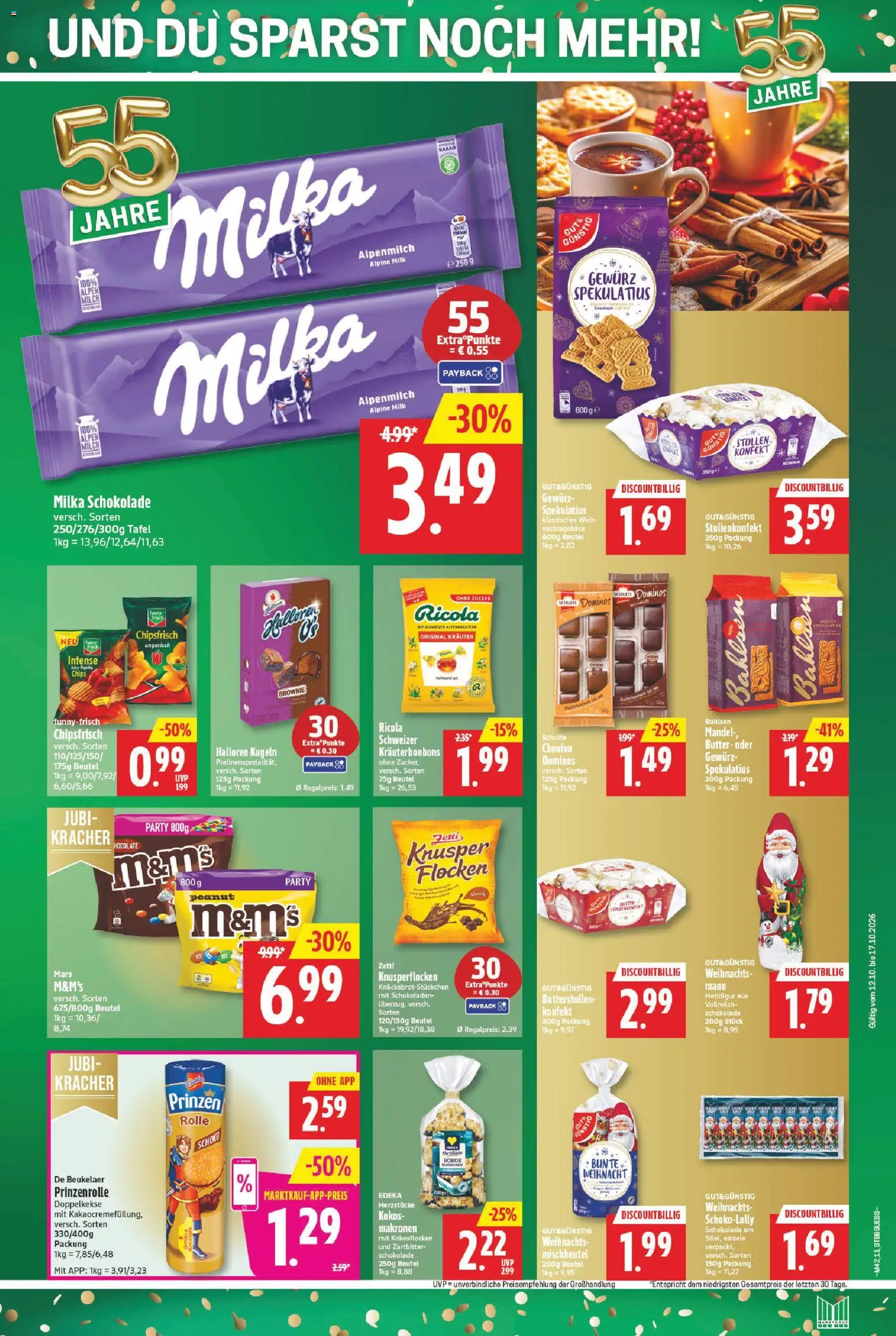 Marktkauf Prospekt – gültig ab 12.10.2026 | Seite: 11 | Produkte: Butter, M&M's, Milka, Chips
