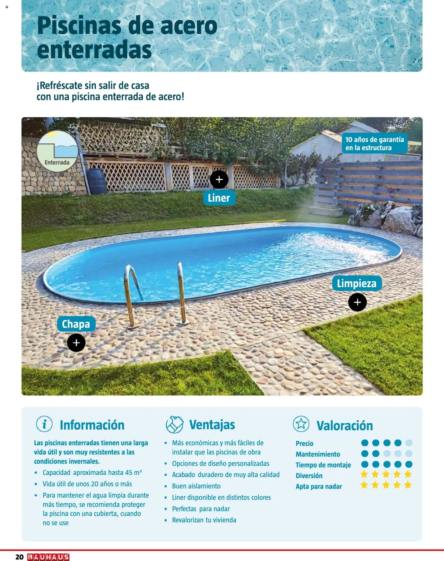 Bauhaus Piscinas 2026 │ válido desde el 01.06.2026 | Página: 20