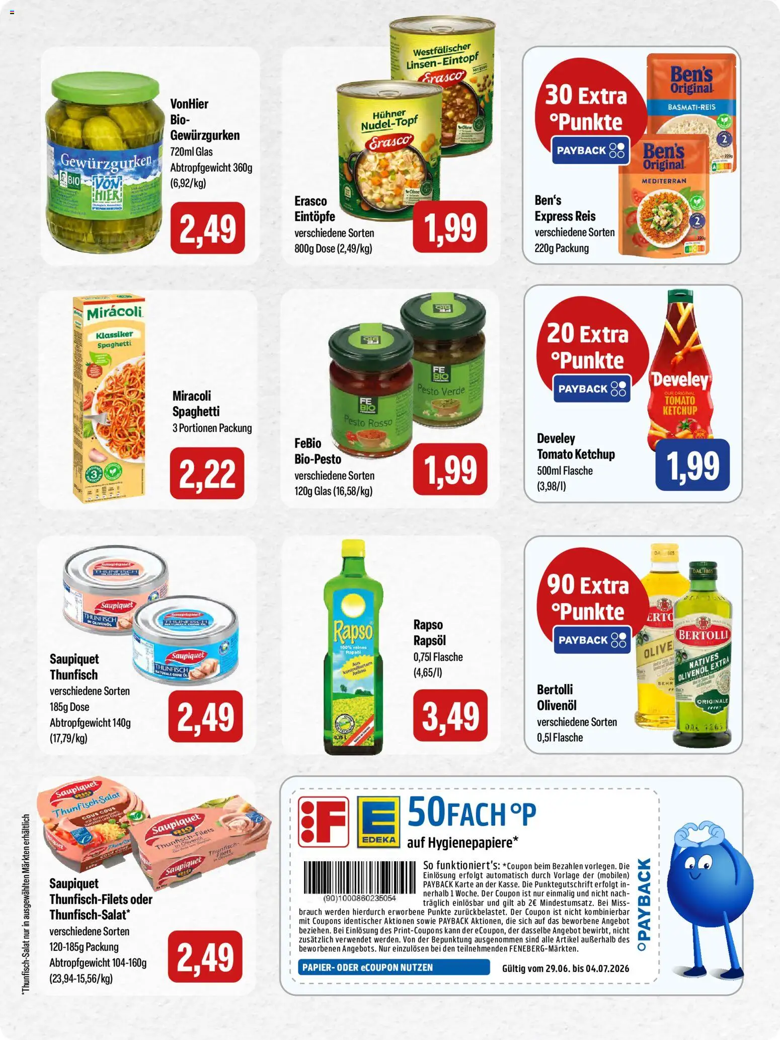 Feneberg Angebote – gültig ab 02.07.2026 | Seite: 12 | Produkte: Basmatireis, Olivenol, Tür, Ketchup
